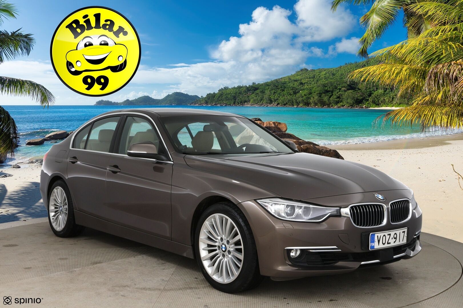 BMW 328 2013 TwinPower Turbo A xDrive F30 Sedan Business Luxury / Adapt. vak. / Harman/Kardon / Vaaleat nahat / Xenon - Tehokas ja luotettava bensa neliveto!