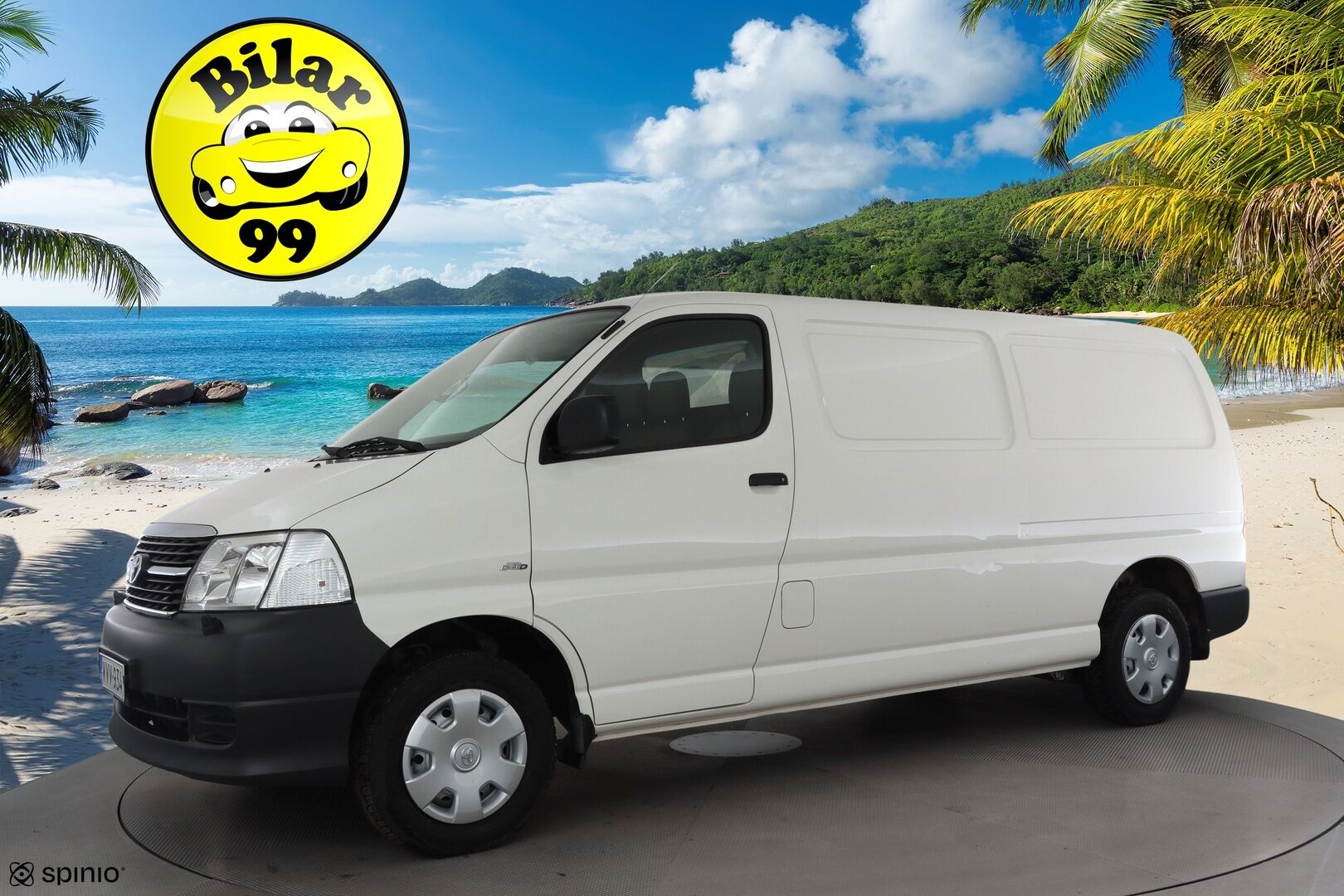 Toyota Hiace 2011 2,5 D-4D 95 4ov pitkä * Suomi-auto / Ilmastointi / 2xRenkaat / Power Heater / Lohkolämmitin / Koukku * - Huippusiisti - HULLU BLACKWEEK KORKOTARJOUS 2,49%
