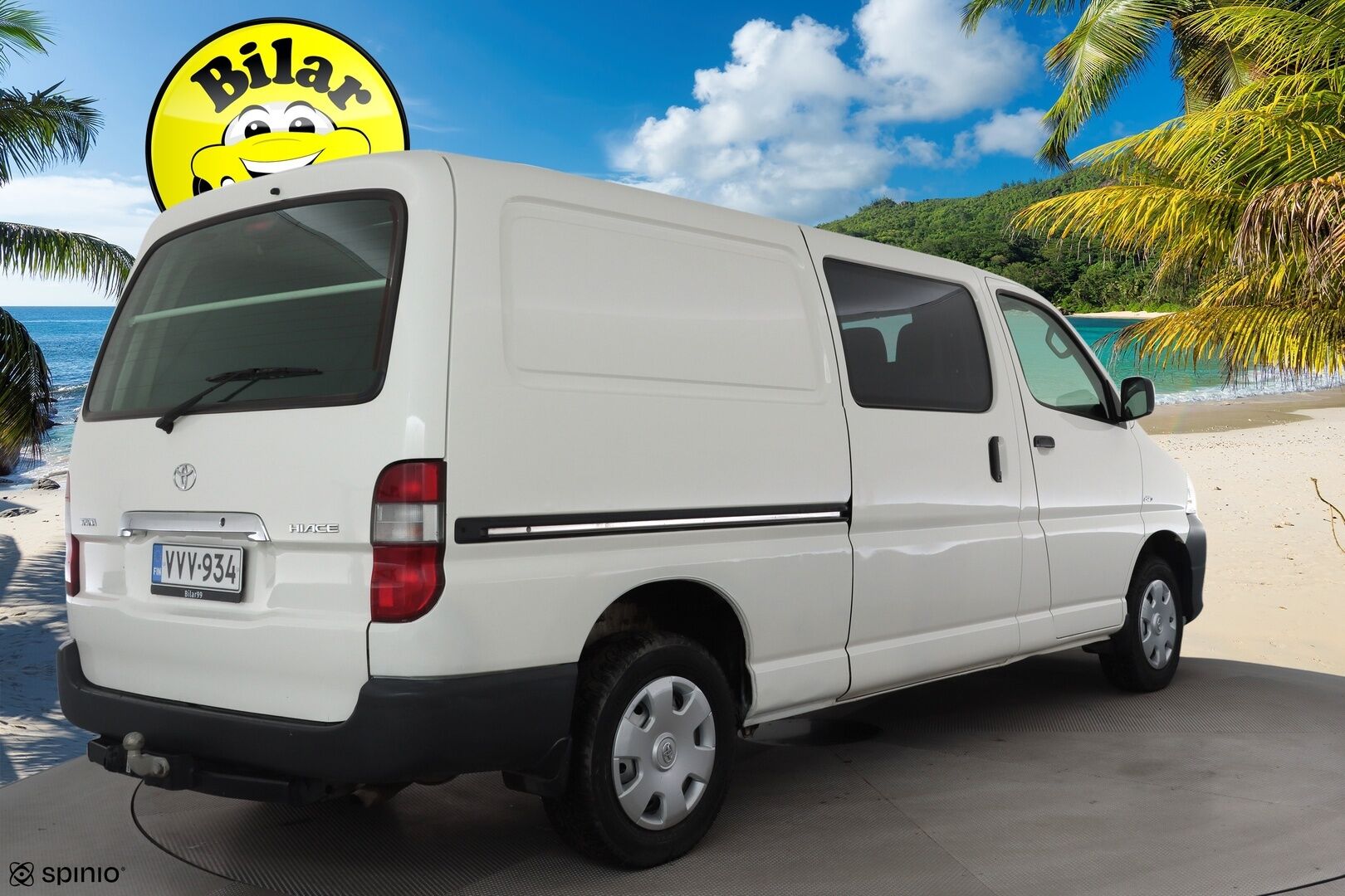 Toyota Hiace 2011 2,5 D-4D 95 4ov pitkä * Suomi-auto / Ilmastointi / 2xRenkaat / Power Heater / Lohkolämmitin / Koukku * - Huippusiisti - HULLU BLACKWEEK KORKOTARJOUS 2,49%