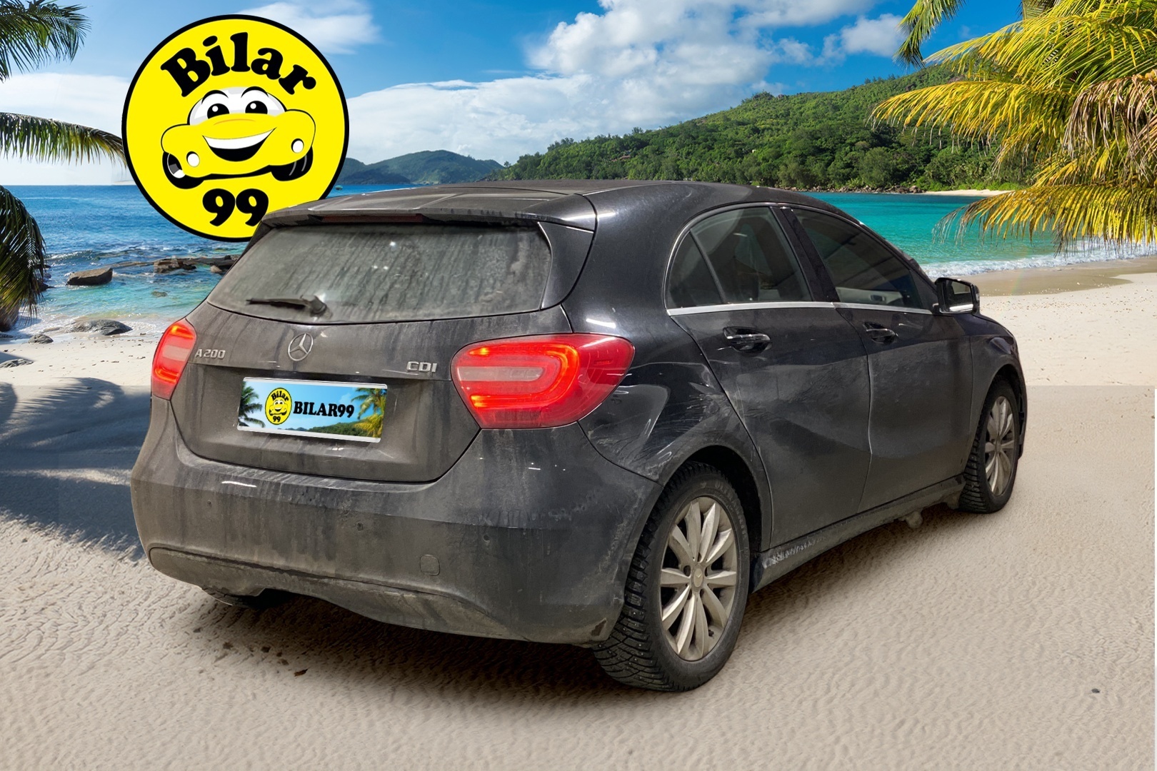 Mercedes-Benz A 2013 200 CDI BE Premium Business *Lohko- ja sisälämmitin / Vakkari / Bluetooth / Parkkitutkat / Puolinahat* - Kahdet huippukuntoiset renkaat / Ei Adblue-järjestelmää - HULLUT JOULUT KORKOTARJOUS 2,49% 