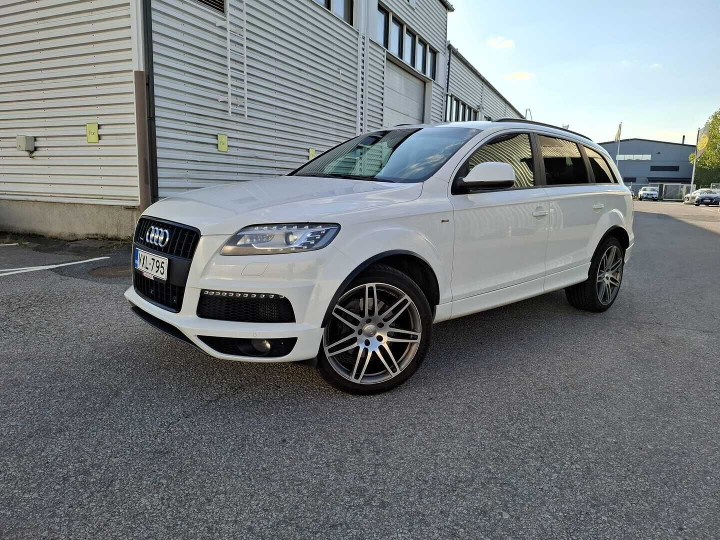 Audi Q7 2013 3.0TDI V6 S-line Quattro tiptronic-autom. - "6-Paikkainen / S-line / Jakoketju vaihdettu / Webasto / Koukku / P-kamera / Bose / Nahka-Alcantra / Panorama / Kattavasti varusteltu*