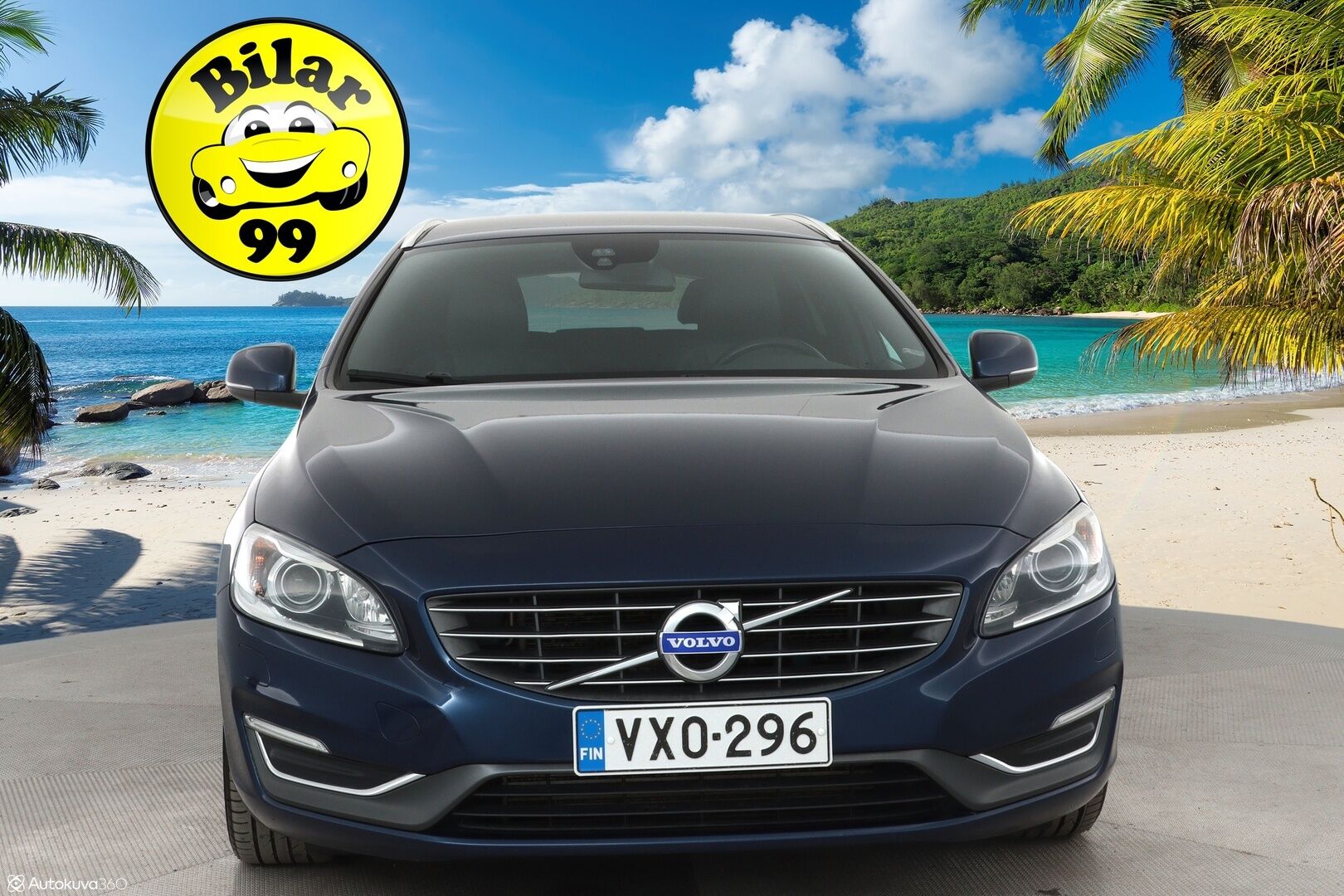 Volvo V60 2015 D4 Ocean Race Business aut **1-om Suomi-auto / Webasto / Vakkari / Koukku / Nahkasisusta / Kahdet renkaat**