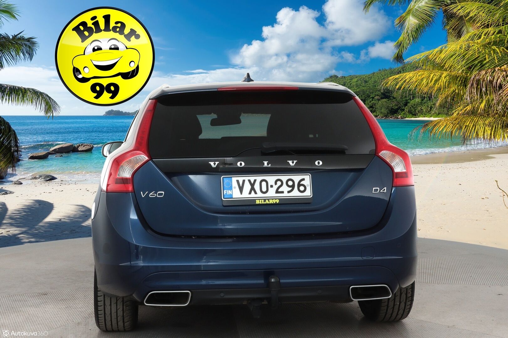 Volvo V60 2015 D4 Ocean Race Business aut **1-om Suomi-auto / Webasto / Vakkari / Koukku / Nahkasisusta / Kahdet renkaat**