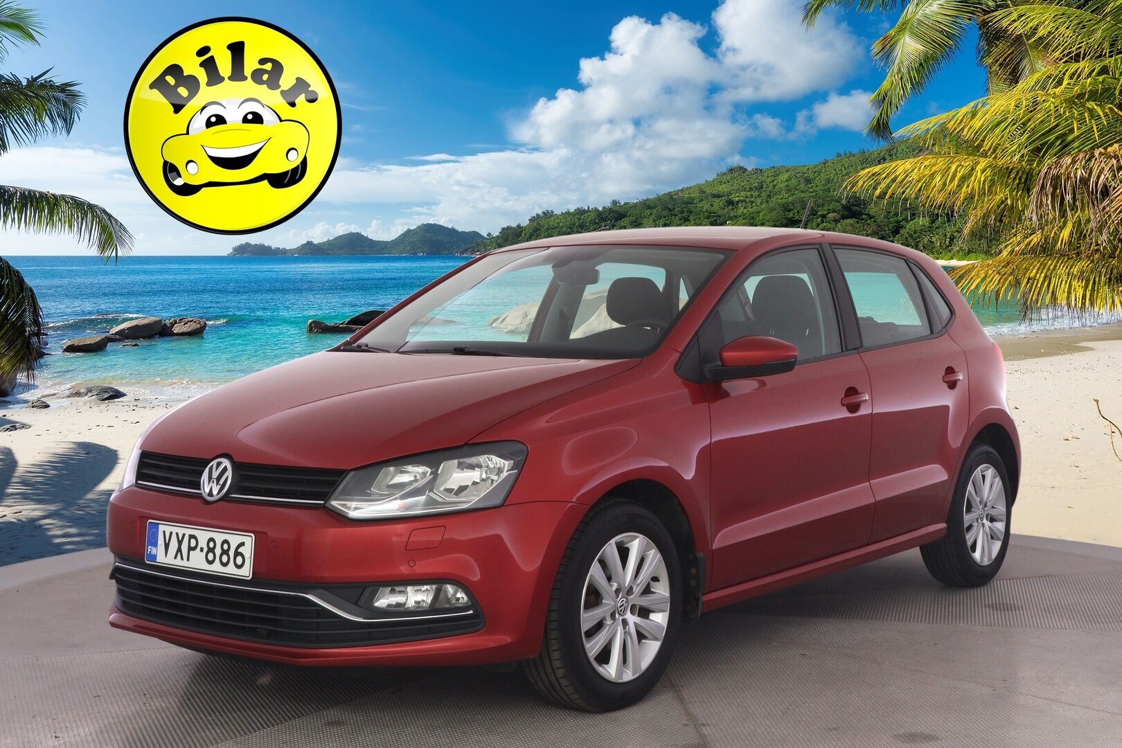 Volkswagen Polo 2015 Comfortline 1,2 TSI 66 kW (90 hv) BlueMotion Technology 4-ovinen - Suomi-auto | Facelift | Lohko+sisäp | Autom.ilmastointi | Vakkari | 2x hyvät renkaat vanteilla | Juuri huollettu ja vaihdettu jakohihna! | Siistikuntoinen yksilö!
