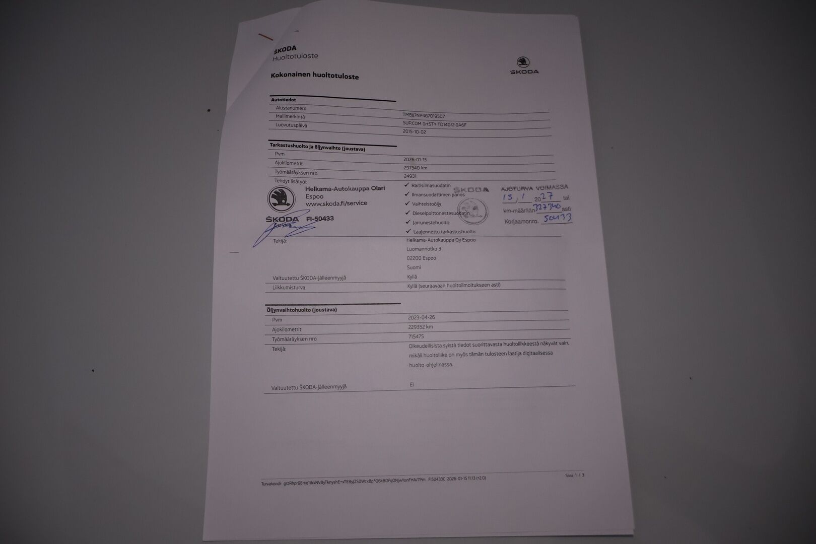 Skoda Superb 2016 Combi 2,0 TDI 190 Style DSG Autom. *YritysOutlet - Myydään vain yrityksille* - *YritysOutlet - Myydään vain yrityksille*