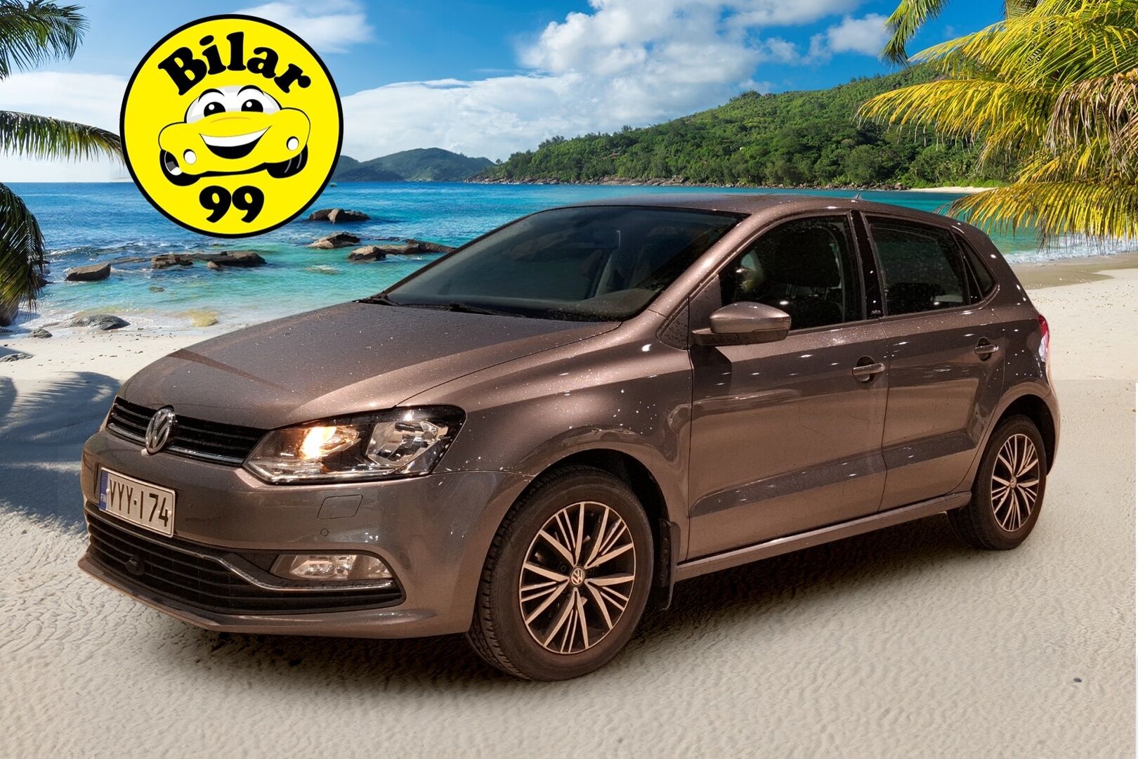 Volkswagen Polo 2016 Allstar 1,2 TSI 66 kW (90 hv) DSG-aut / Suomi-auto / Vakkari / P-tutkat / Bluetooth / - Juuri katsastettu / 2x vanteet / Lohko + sisätilalämmitin /