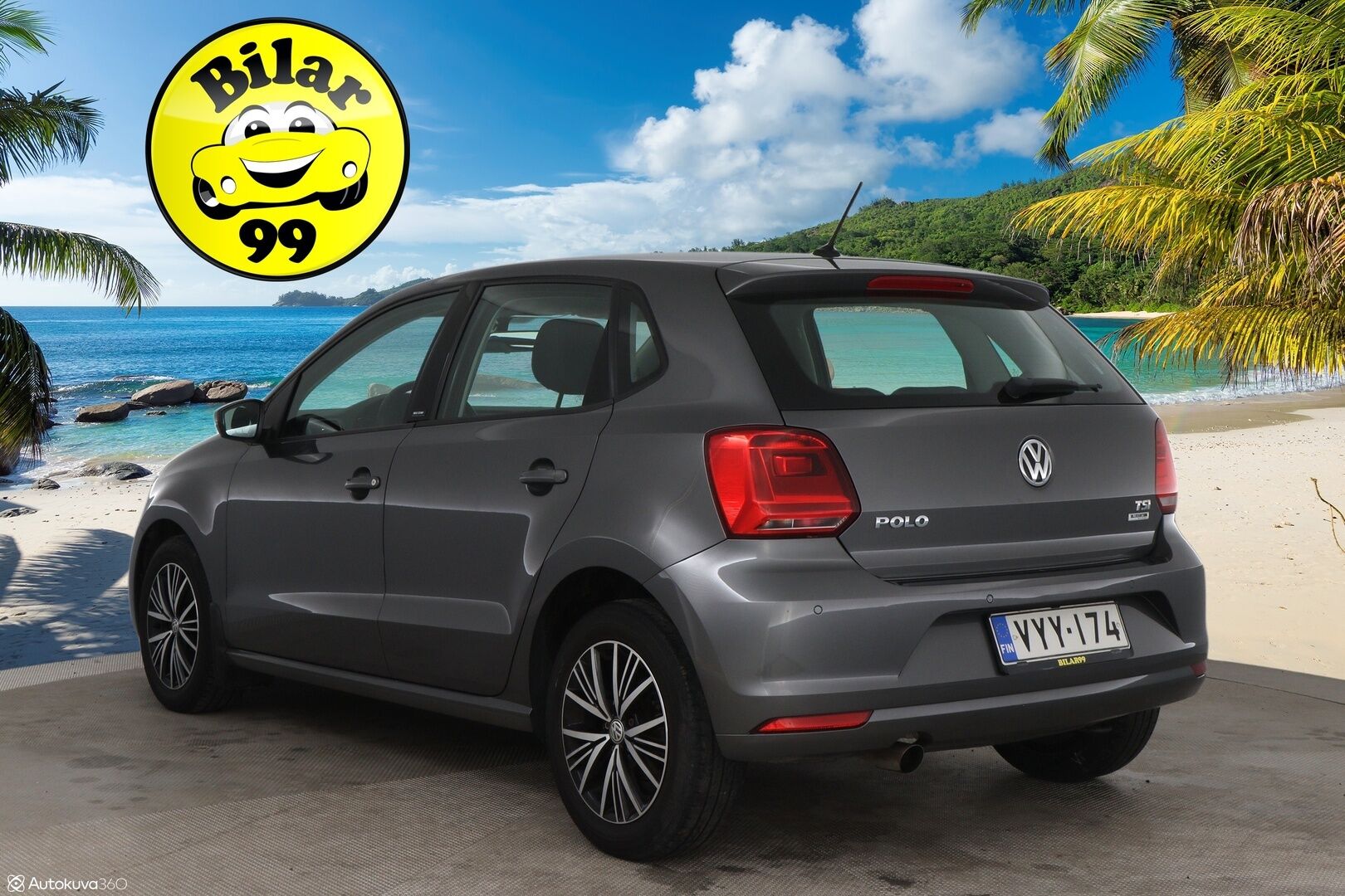 Volkswagen Polo 2016 Allstar 1,2 TSI 66 kW (90 hv) DSG-aut / Suomi-auto / Vakkari / P-tutkat / Bluetooth / - Juuri katsastettu & juuri huollettu / 2x vanteet / Lohko + sisätilalämmitin /