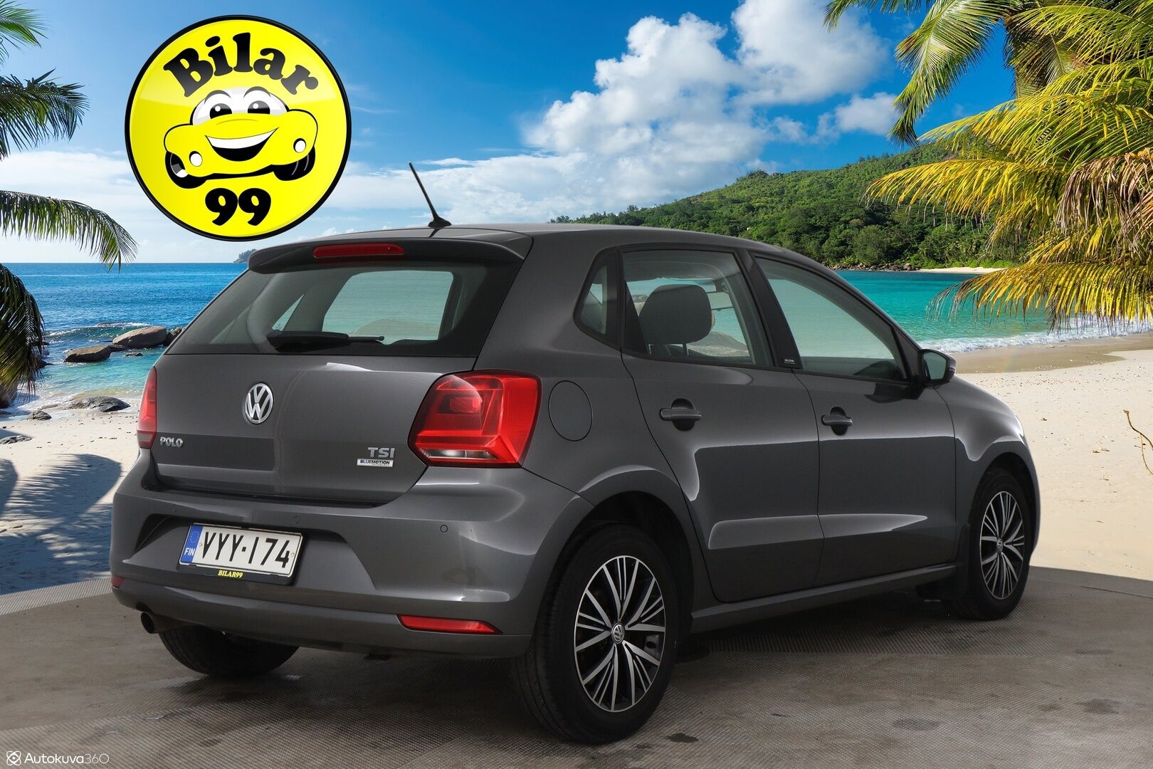 Volkswagen Polo 2016 Allstar 1,2 TSI 66 kW (90 hv) DSG-aut / Suomi-auto / Vakkari / P-tutkat / Bluetooth / - Juuri katsastettu & juuri huollettu / 2x vanteet / Lohko + sisätilalämmitin /