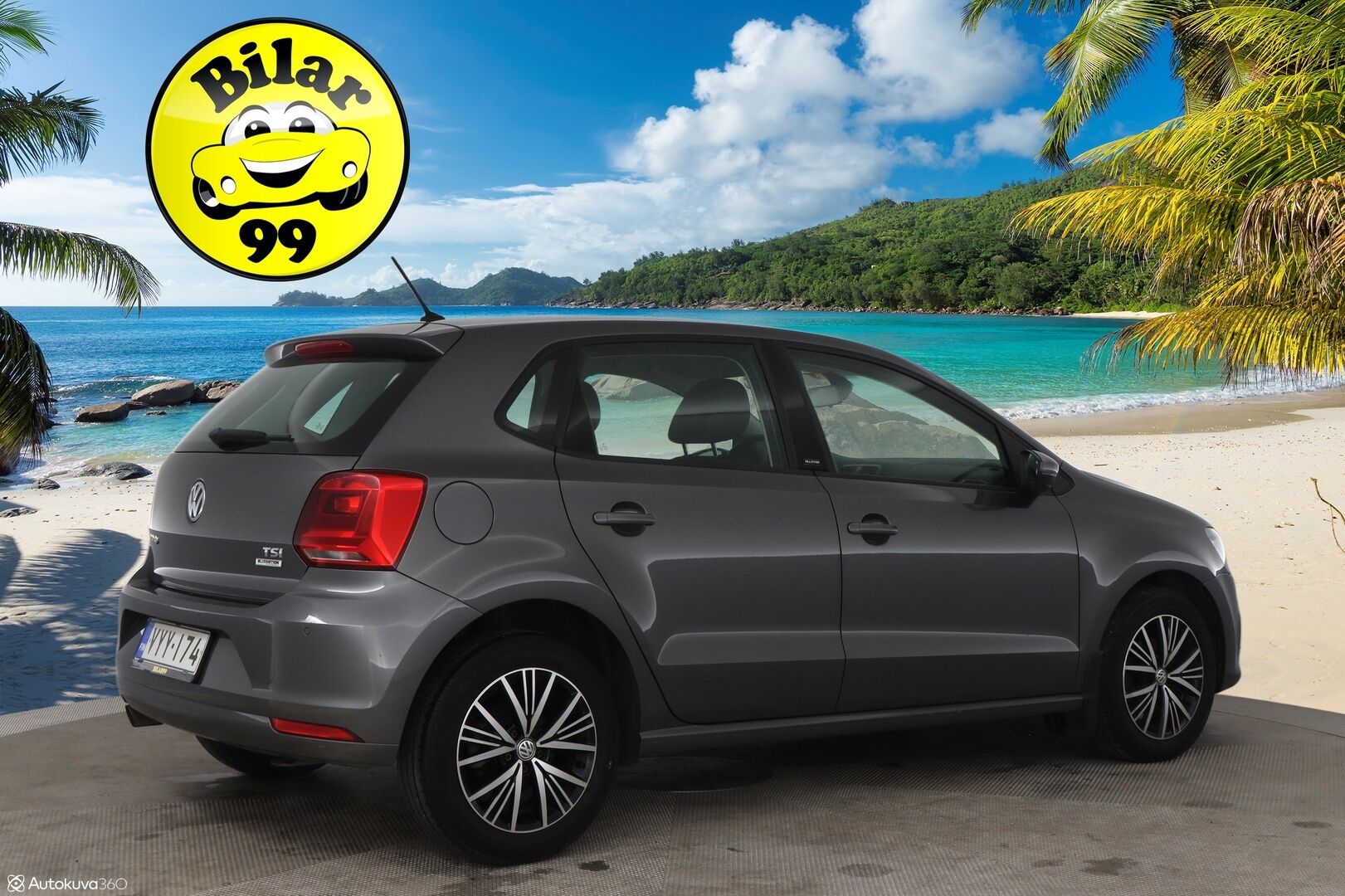Volkswagen Polo 2016 Allstar 1,2 TSI 66 kW (90 hv) DSG-aut / Suomi-auto / Vakkari / P-tutkat / Bluetooth / - Juuri katsastettu & juuri huollettu / 2x vanteet / Lohko + sisätilalämmitin /