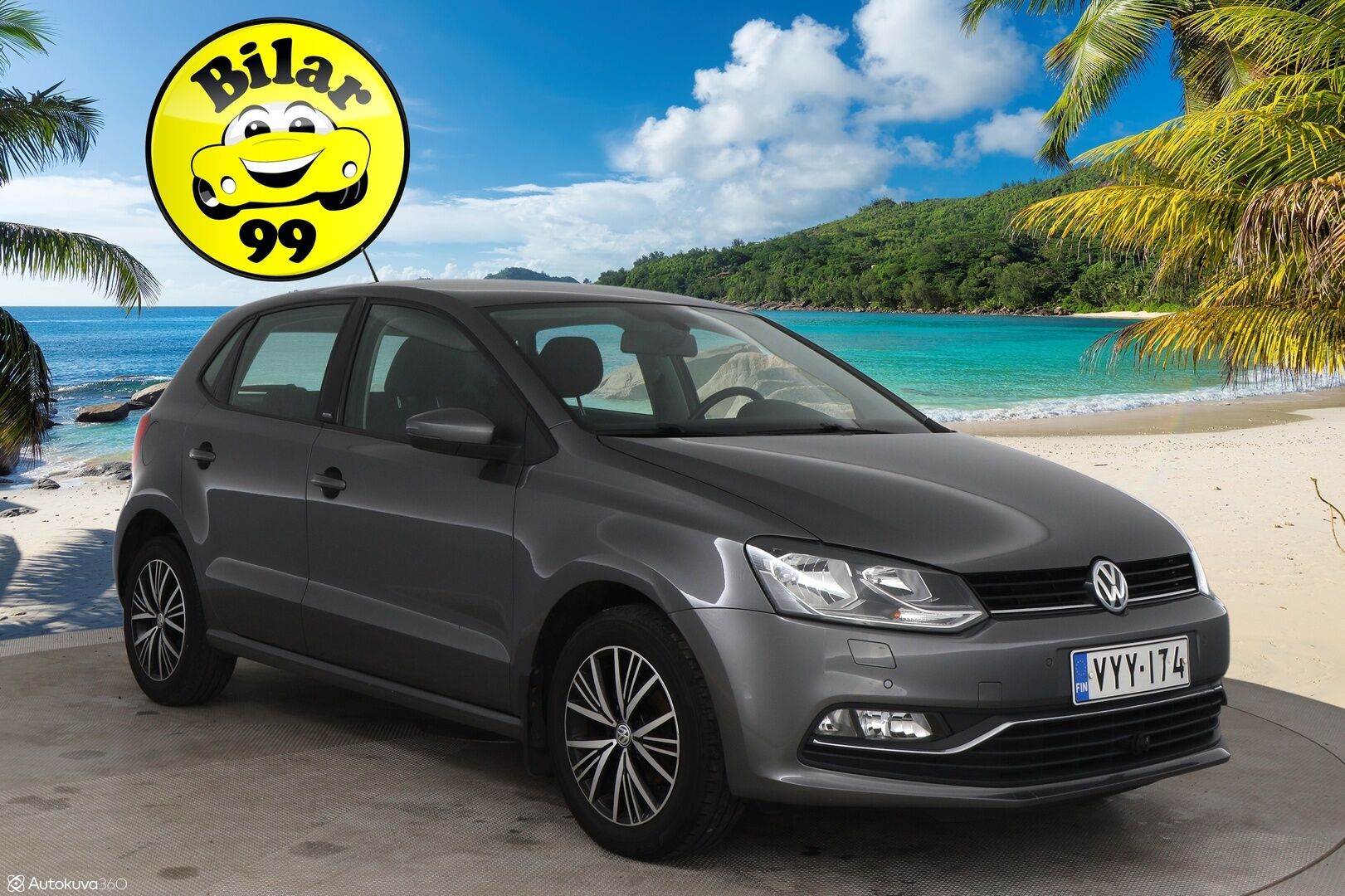 Volkswagen Polo 2016 Allstar 1,2 TSI 66 kW (90 hv) DSG-aut / Suomi-auto / Vakkari / P-tutkat / Bluetooth / - Juuri katsastettu & juuri huollettu / 2x vanteet / Lohko + sisätilalämmitin /
