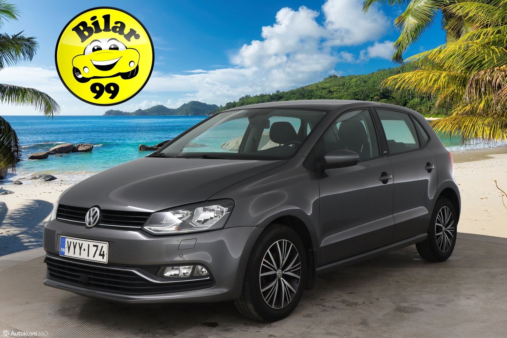 Volkswagen Polo 2016 Allstar 1,2 TSI 66 kW (90 hv) DSG-aut / Suomi-auto / Vakkari / P-tutkat / Bluetooth / - Juuri katsastettu & juuri huollettu / 2x vanteet / Lohko + sisätilalämmitin /