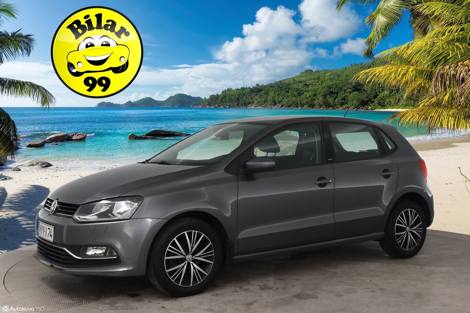 Volkswagen Polo 2016 Allstar 1,2 TSI 66 kW (90 hv) DSG-aut / Suomi-auto / Vakkari / P-tutkat / Bluetooth / - Juuri katsastettu & juuri huollettu / 2x vanteet / Lohko + sisätilalämmitin /