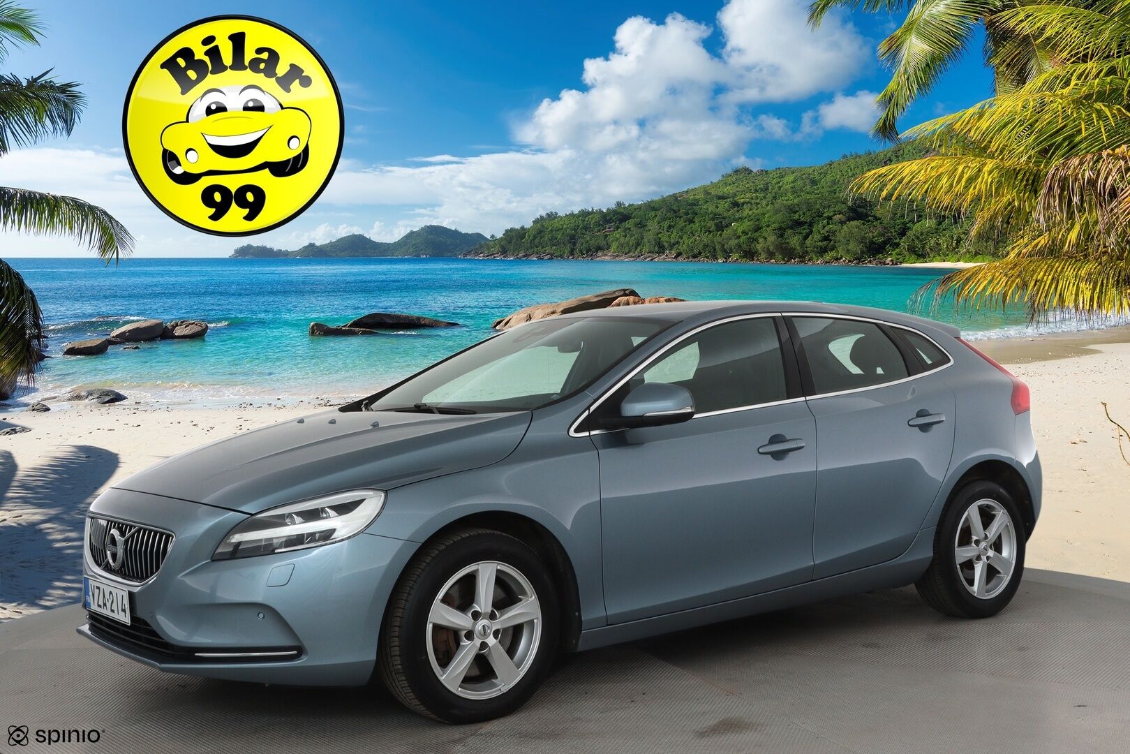 Volvo V40 2017 D2 Inscription aut **Webasto / Full-LED / P.Tutkat / Navi / Nahkaverhoilu** - Suomi-auto / Kahdet Renkaat