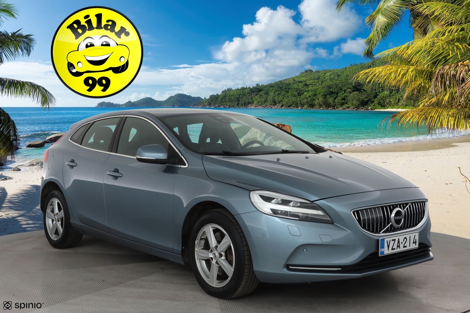 Volvo V40 2017 D2 Inscription aut **Webasto / Full-LED / P.Tutkat / Navi / Nahkaverhoilu** - Suomi-auto / Kahdet Renkaat