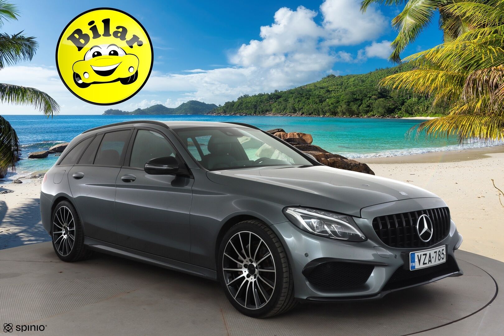 Mercedes-Benz C 2016 200 T A Business AMG - | Nahkaverhoilu | ILS-LED | Sporttipenkit | P.tutkat | Apple & Android | Dynamic Select | Bluetooth | 2x renkaat aluin | Hyvä huoltohistoria | 