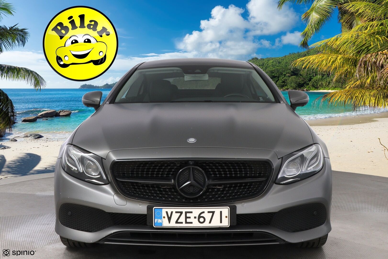 Mercedes-Benz E 2017 220 d A Coupé - Nahkasisusta / Multibeam-LED / 360-Kamera / Navi / Lohko & Sisäpistoke / Vakkari / Kahdet renkaat aluvantein | Upea Mattaväri!