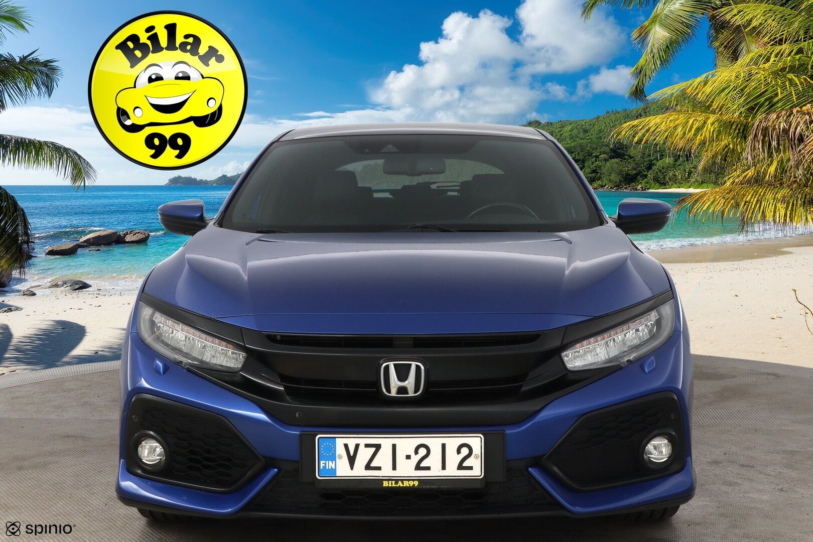 Honda Civic 2017 HB 129 hv Sport Premium - Adapt.Vakkari / BLIS / P.Kamera / Kattoluukku / Vetokoukku / Keyless / Navi / Suomiauto