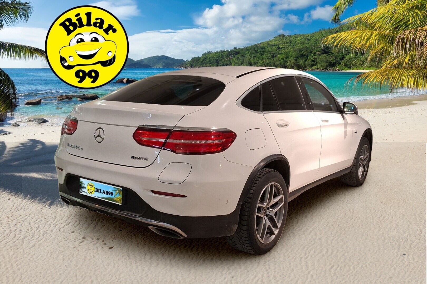 Mercedes-Benz GLC 2017 350 e Coupé 4Matic A Premium Business AMG * Burmester / Vaalea Nahkasisusta / P-Kamera / Koukku* - Kahdet renkaat Mersun omilla vanteilla / Hyvä huoltohistoria