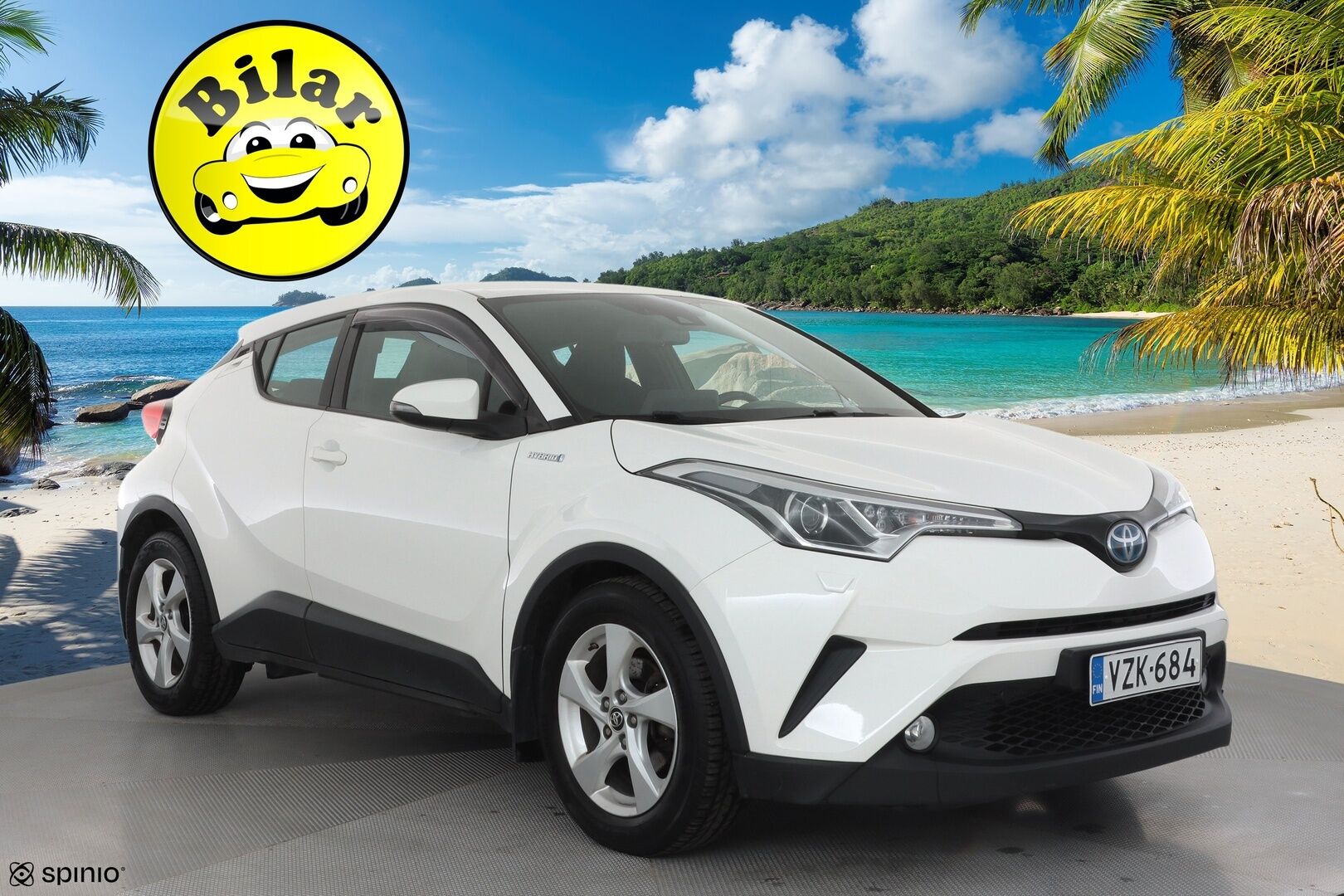 Toyota C-HR 2018 1,8 Hybrid Active - | ACC | Lane Assist | RSA | Navi | Keyless | P.kamera | Bluetooth | Aut. pitkät | Ajotilan valinta | 2x renkaat aluin | Huoltokirja | Suomiauto | 