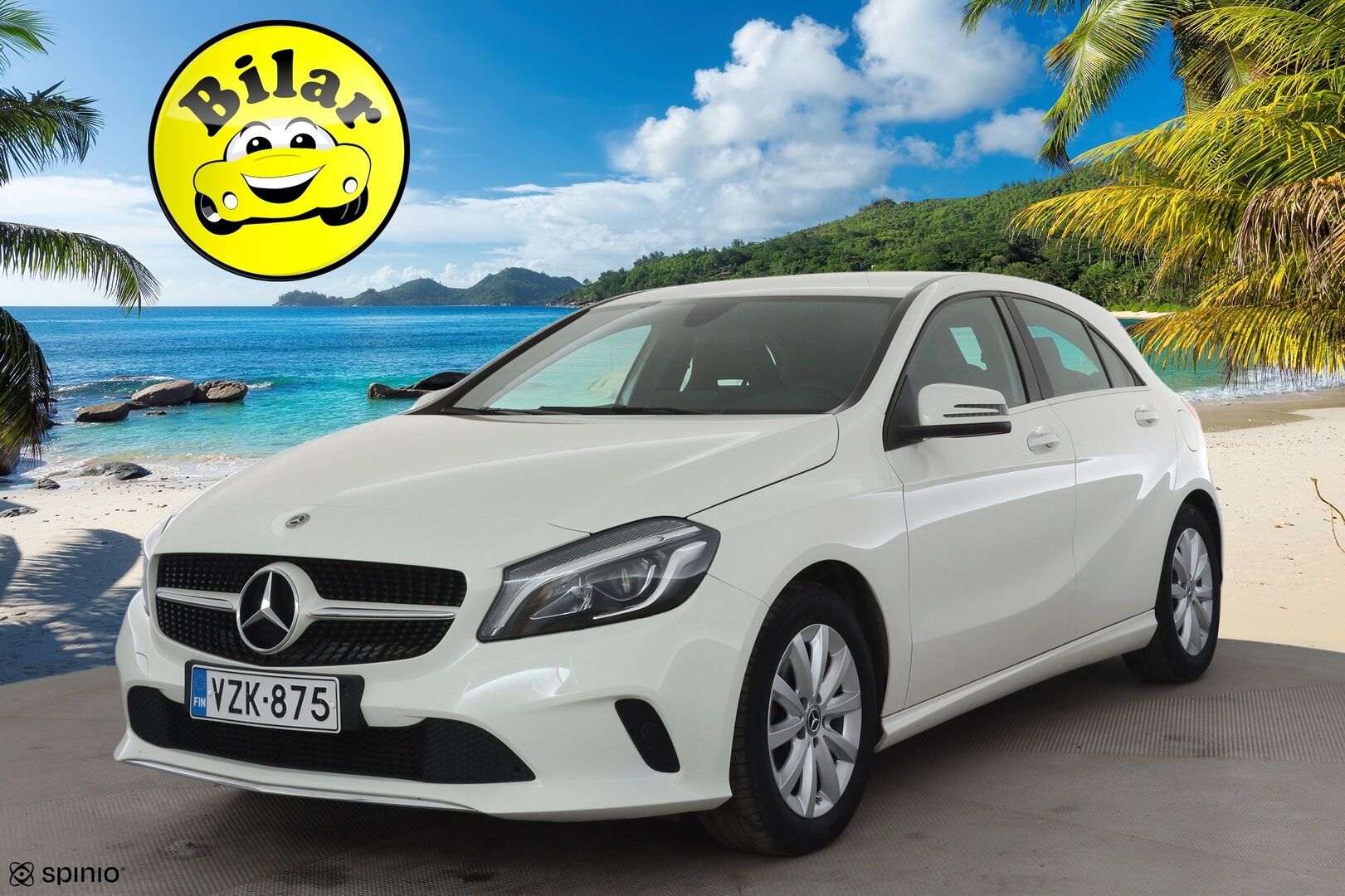 Mercedes-Benz A 2018 180 A Suomi 100 Edition - | Vakkari | Lohko | LED High Performance | P.Kamera | Puolinahat | 1.Om Suomi-auto | Kahdet Renkaat | Merkkihuollettu |