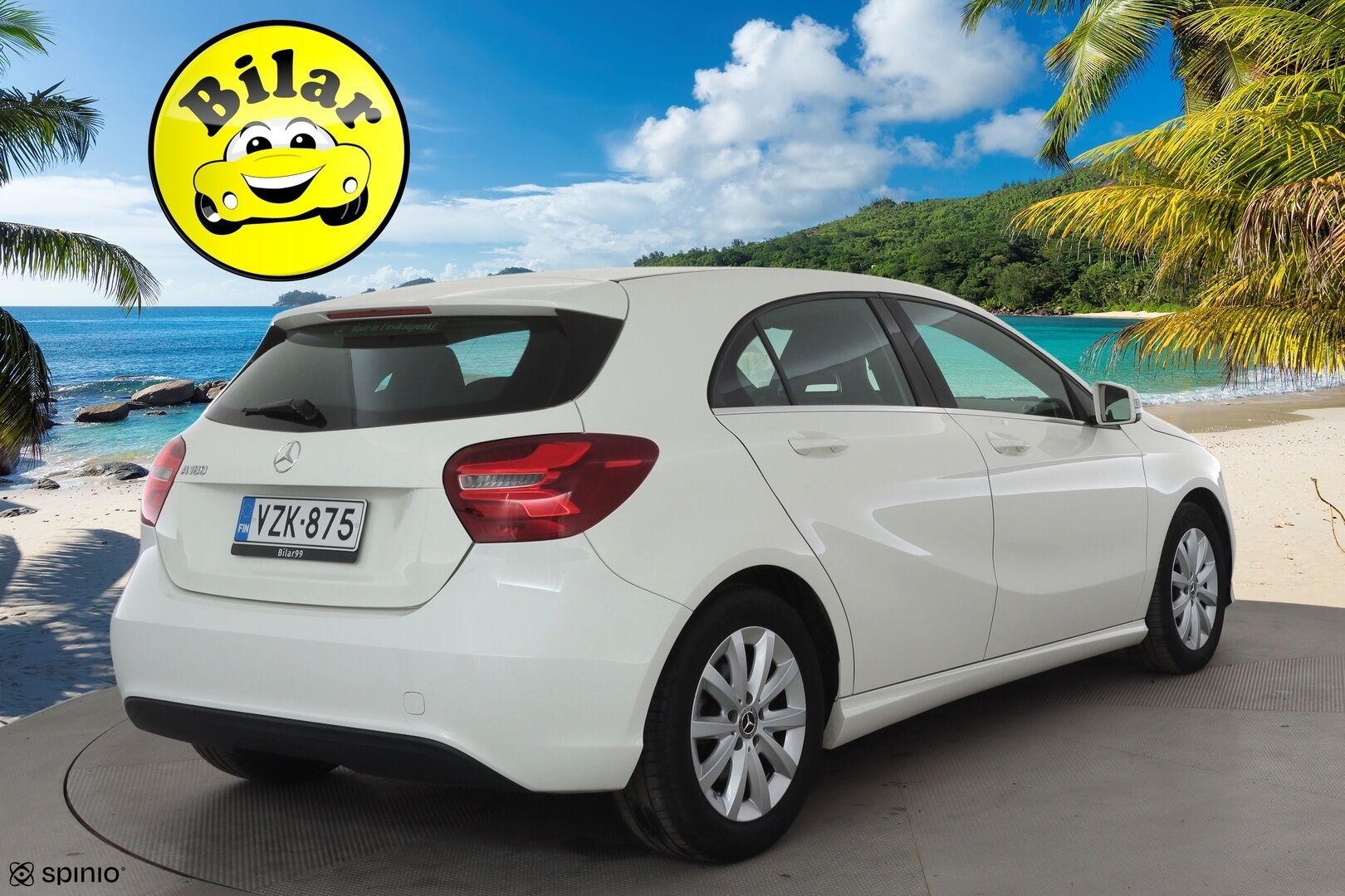 Mercedes-Benz A 2018 180 A Suomi 100 Edition - | Vakkari | Lohko | LED High Performance | P.Kamera | Puolinahat | 1.Om Suomi-auto | Kahdet Renkaat | Merkkihuollettu |
