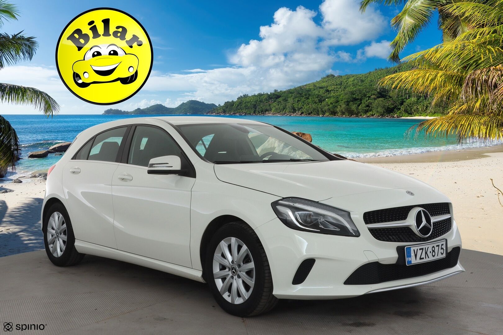 Mercedes-Benz A 2018 180 A Suomi 100 Edition - | Vakkari | Lohko | LED High Performance | P.Kamera | Puolinahat | 1.Om Suomi-auto | Kahdet Renkaat | Merkkihuollettu |