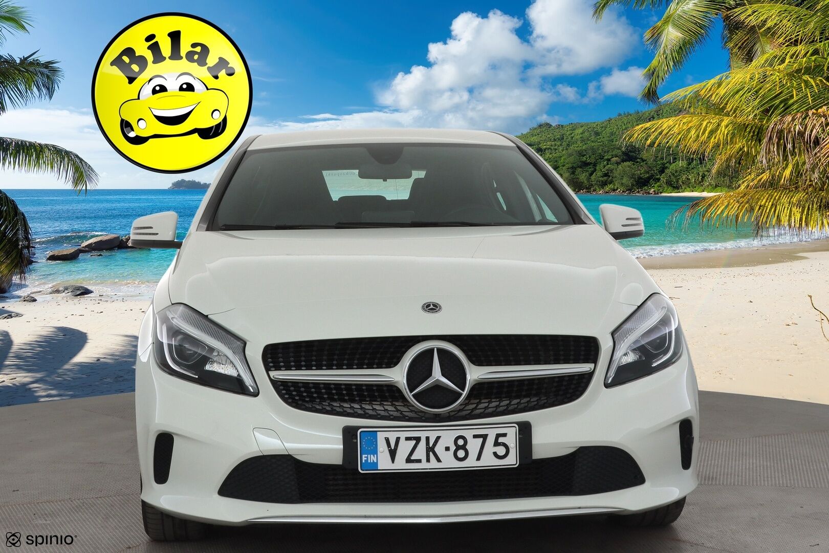 Mercedes-Benz A 2018 180 A Suomi 100 Edition - | Vakkari | Lohko | LED High Performance | P.Kamera | Puolinahat | 1.Om Suomi-auto | Kahdet Renkaat | Merkkihuollettu |