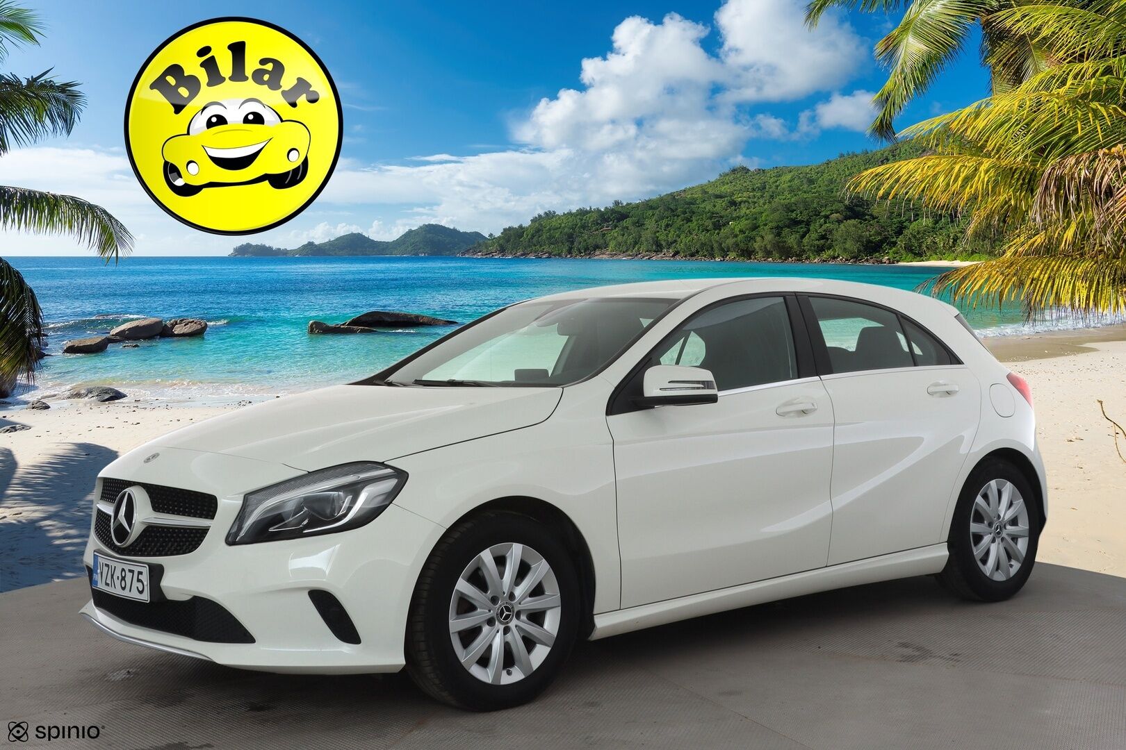 Mercedes-Benz A 2018 180 A Suomi 100 Edition - | Vakkari | Lohko | LED High Performance | P.Kamera | Puolinahat | 1.Om Suomi-auto | Kahdet Renkaat | Merkkihuollettu |