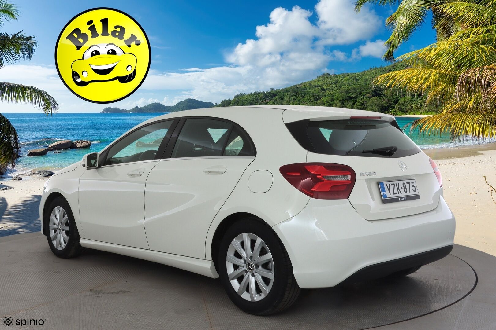 Mercedes-Benz A 2018 180 A Suomi 100 Edition - | Vakkari | Lohko | LED High Performance | P.Kamera | Puolinahat | 1.Om Suomi-auto | Kahdet Renkaat | Merkkihuollettu |