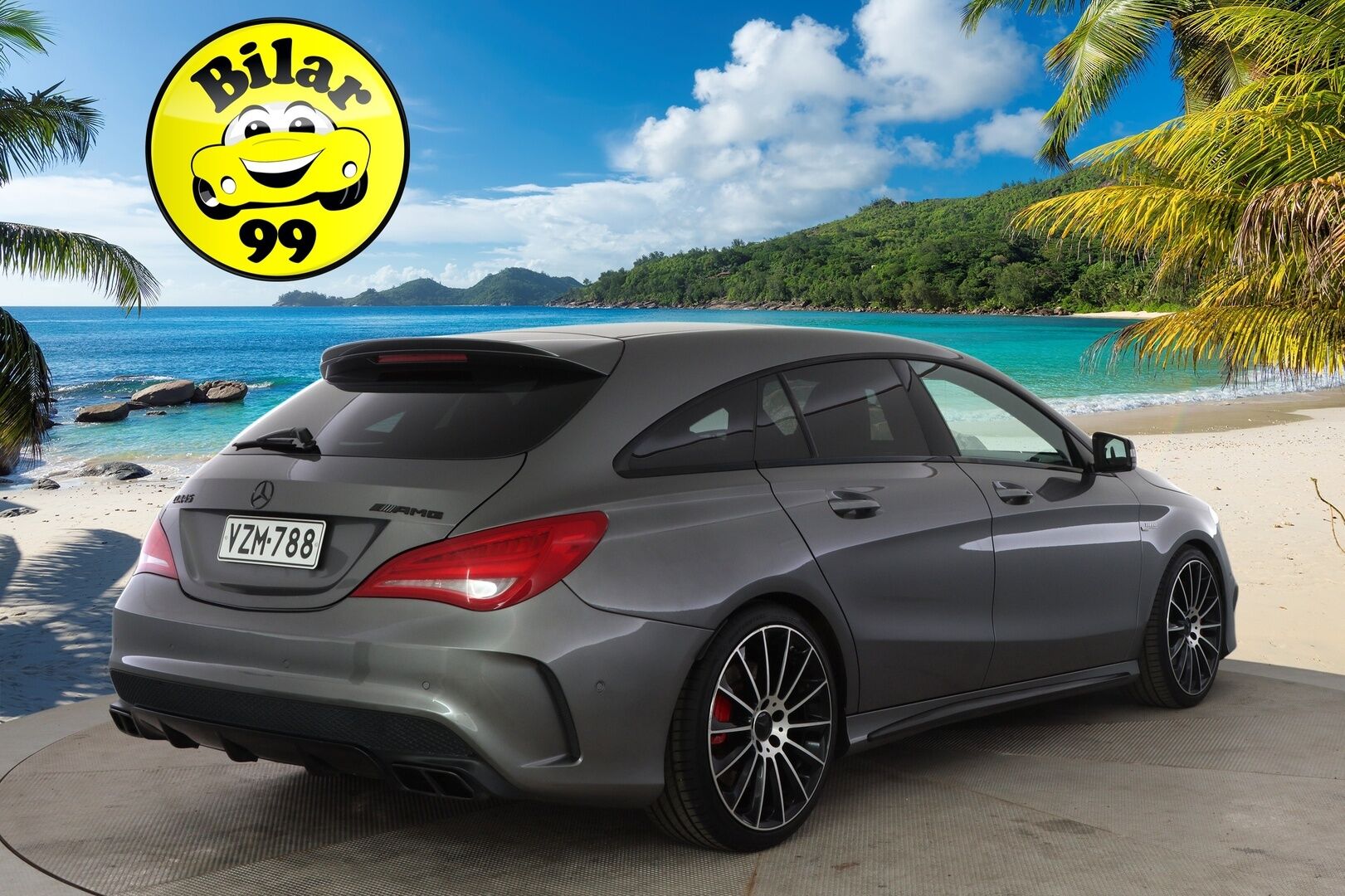 Mercedes-Benz CLA 45 AMG 2016 4MATIC Shooting Brake * Harman&Kardon / ILS / Panorama / Sport-Putkisto / Comand-Navi / Muistit / Night-paketti * - *Juuri huollettu / Upea äänimaailma / Kahdet renkaat vanteilla*