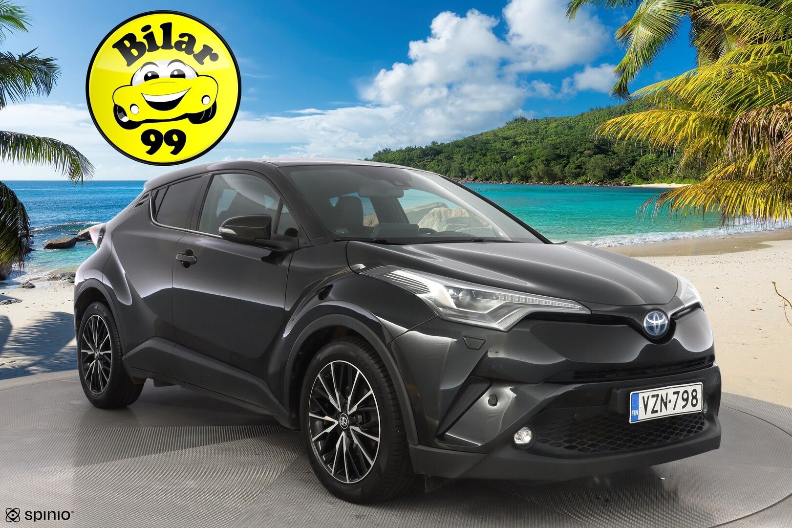 Toyota C-HR 2018 1.8 Hybrid Premium * ACC / Peruutuskamera / Puolinahkasisusta / Lohkolämmitin * - Suomi-auto / Merkkiliikkeen huoltohistoria / Katsastettu 8/25