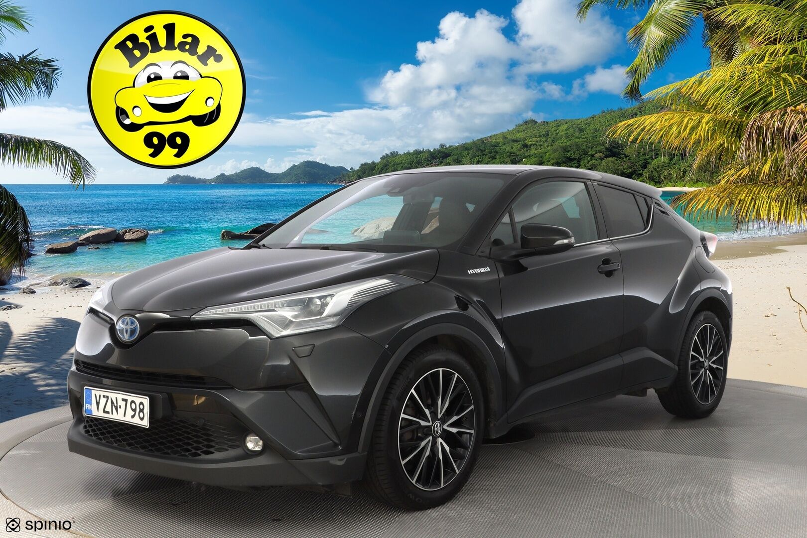 Toyota C-HR 2018 1.8 Hybrid Premium * ACC / Peruutuskamera / Puolinahkasisusta / Lohkolämmitin * - Suomi-auto / Merkkiliikkeen huoltohistoria / Katsastettu 8/25