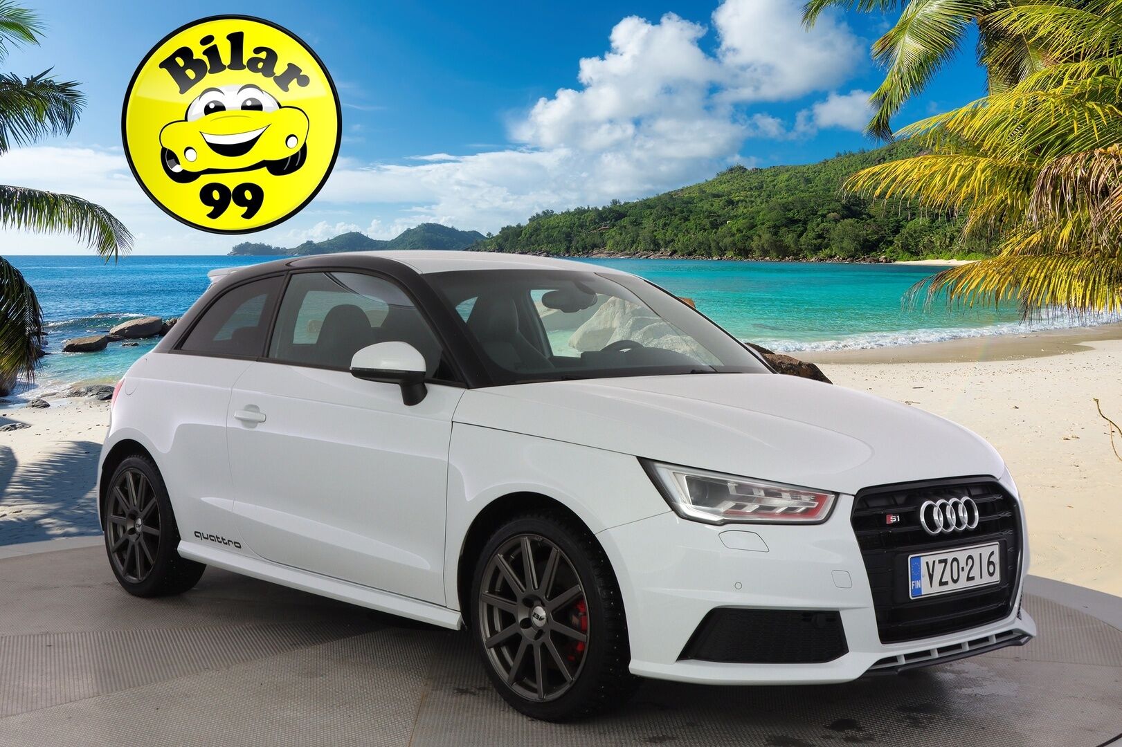 Audi S1 2015 231hv Quattro 2,0 * Bose / Lohko+Sisälämmitin / Nahkasisusta / MMI Plus / Tutkat / Xenon  / Black-Gloss Styling * - *Kahdet renkaat vanteineen / Sähäkkä neliveto* - HULLU BLACKWEEK KORKOTARJOUS 2,49%