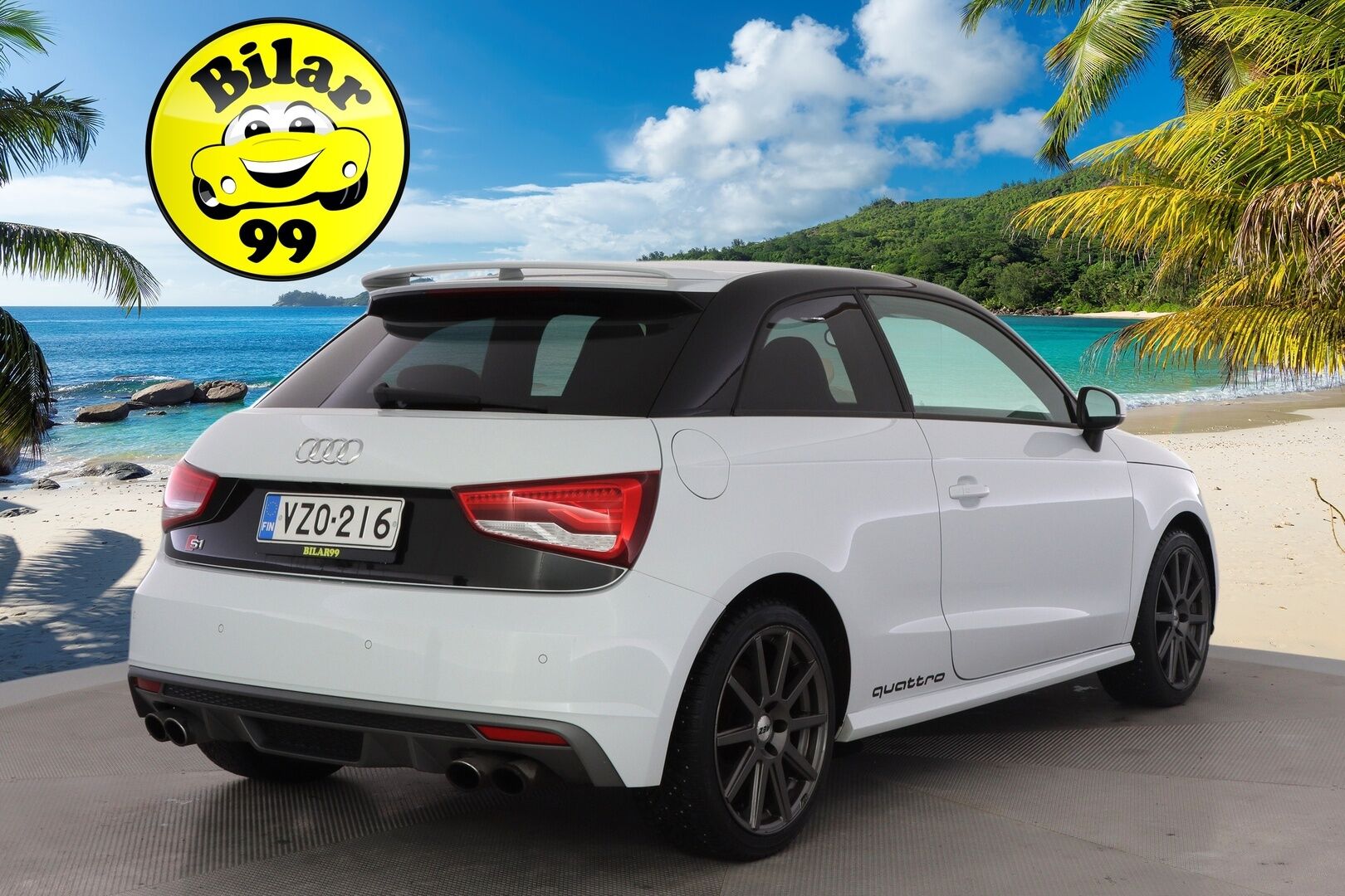 Audi S1 2015 231hv Quattro 2,0 * Bose / Lohko+Sisälämmitin / Nahkasisusta / MMI Plus / Tutkat / Xenon  / Black-Gloss Styling * - *Kahdet renkaat vanteineen / Sähäkkä neliveto* - HULLU BLACKWEEK KORKOTARJOUS 2,49%
