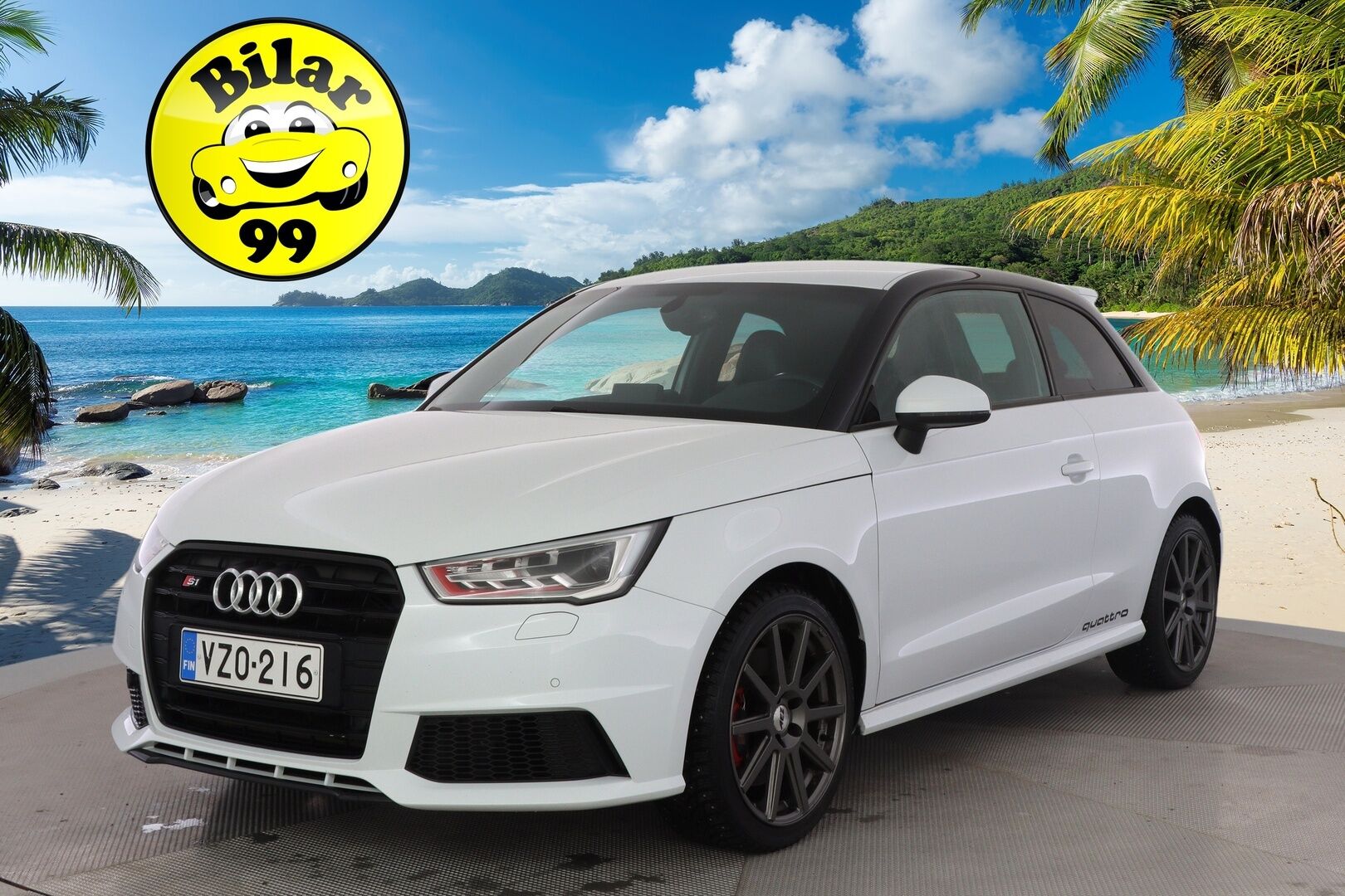 Audi S1 2015 231hv Quattro 2,0 * Bose / Lohko+Sisälämmitin / Nahkasisusta / MMI Plus / Tutkat / Xenon  / Black-Gloss Styling * - *Kahdet renkaat vanteineen / Sähäkkä neliveto* - HULLU BLACKWEEK KORKOTARJOUS 2,49%