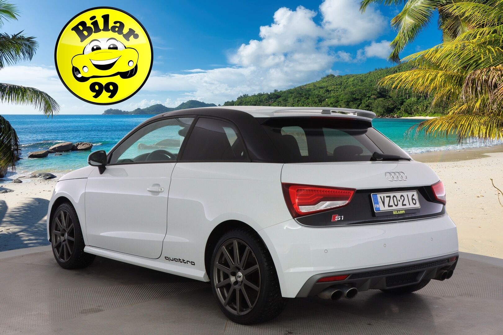 Audi S1 2015 231hv Quattro 2,0 * Bose / Lohko+Sisälämmitin / Nahkasisusta / MMI Plus / Tutkat / Xenon  / Black-Gloss Styling * - *Kahdet renkaat vanteineen / Sähäkkä neliveto* - HULLU BLACKWEEK KORKOTARJOUS 2,49%