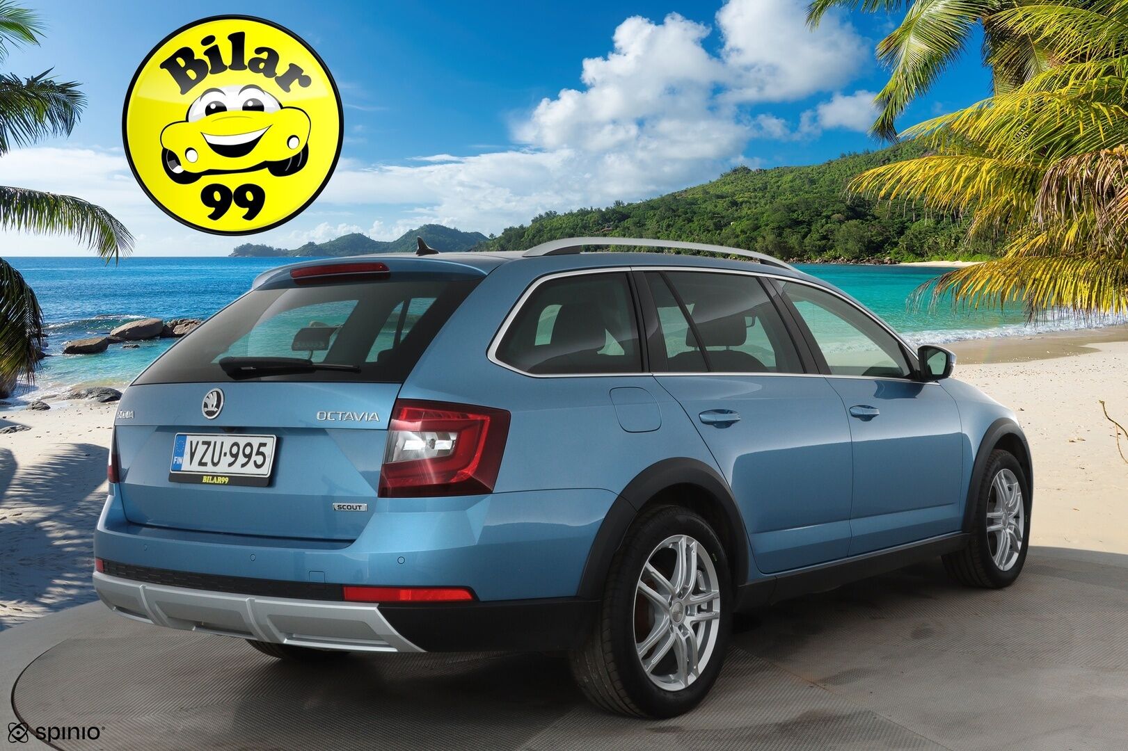 Skoda Octavia 2018 Combi 2,0 TDI 184 4x4 Scout DSG Autom. **Muistipenkki / Adapt.vakkari / Koukku / Webasto / LED / Navi / KeylessGo** - 1.om Suomi-auto / P.kamera / Kahdet renkaat aluvanteilla / Tuulilasin lämmitin / Penkinlämmittimet takana / Ratinlämmitin 