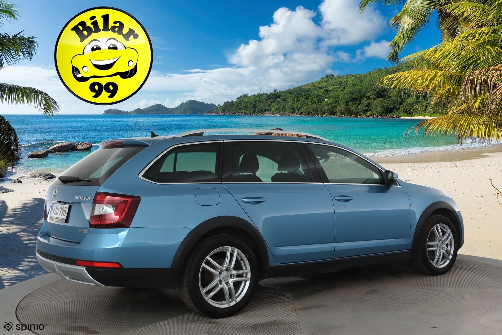 Skoda Octavia 2018 Combi 2,0 TDI 184 4x4 Scout DSG Autom. **Muistipenkki / Adapt.vakkari / Koukku / Webasto / LED / Navi / KeylessGo** - 1.om Suomi-auto / P.kamera / Kahdet renkaat aluvanteilla / Tuulilasin lämmitin / Penkinlämmittimet takana / Ratinlämmitin 