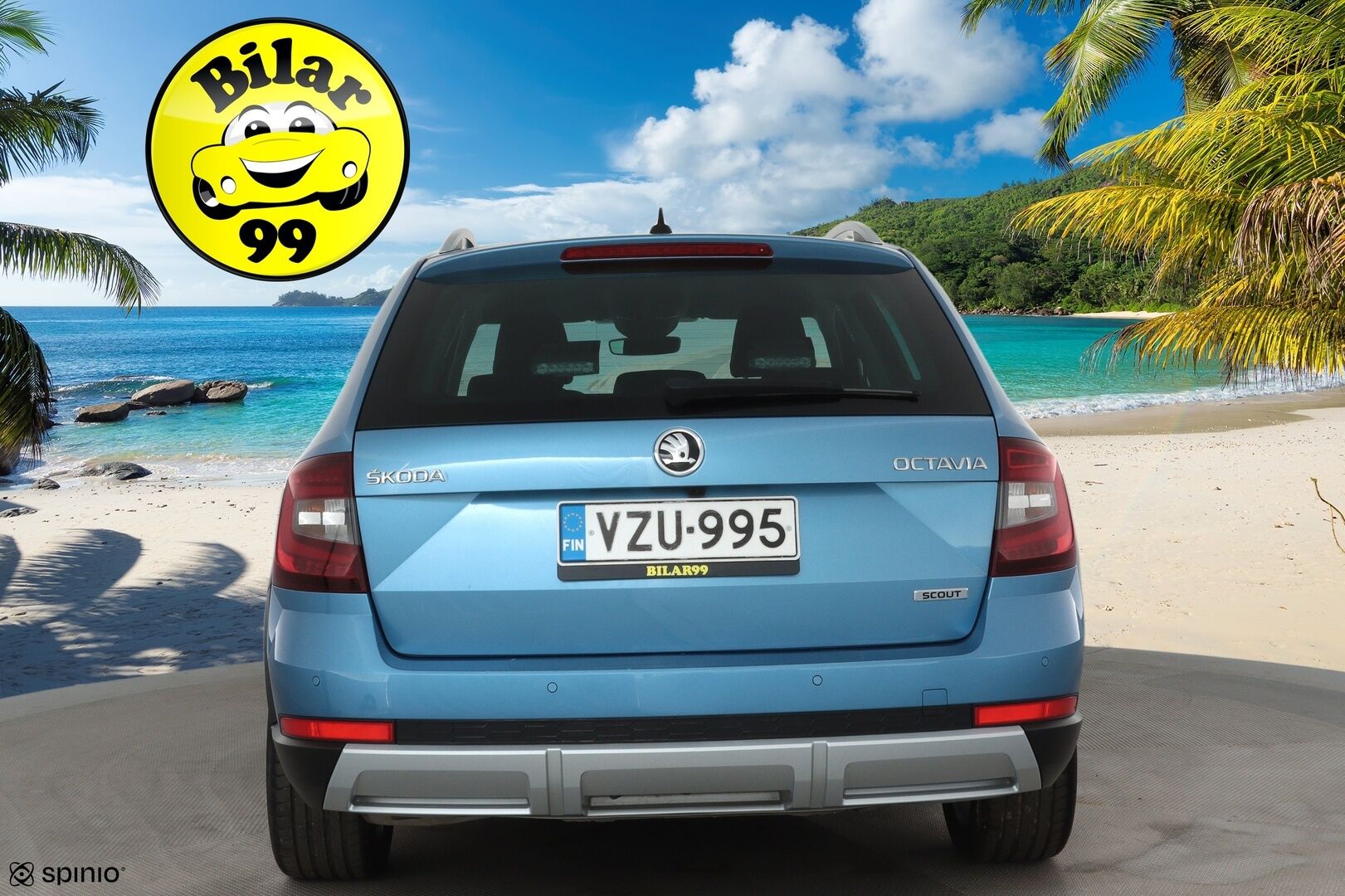 Skoda Octavia 2018 Combi 2,0 TDI 184 4x4 Scout DSG Autom. **Muistipenkki / Adapt.vakkari / Koukku / Webasto / LED / Navi / KeylessGo** - 1.om Suomi-auto / P.kamera / Kahdet renkaat aluvanteilla / Tuulilasin lämmitin / Penkinlämmittimet takana / Ratinlämmitin 
