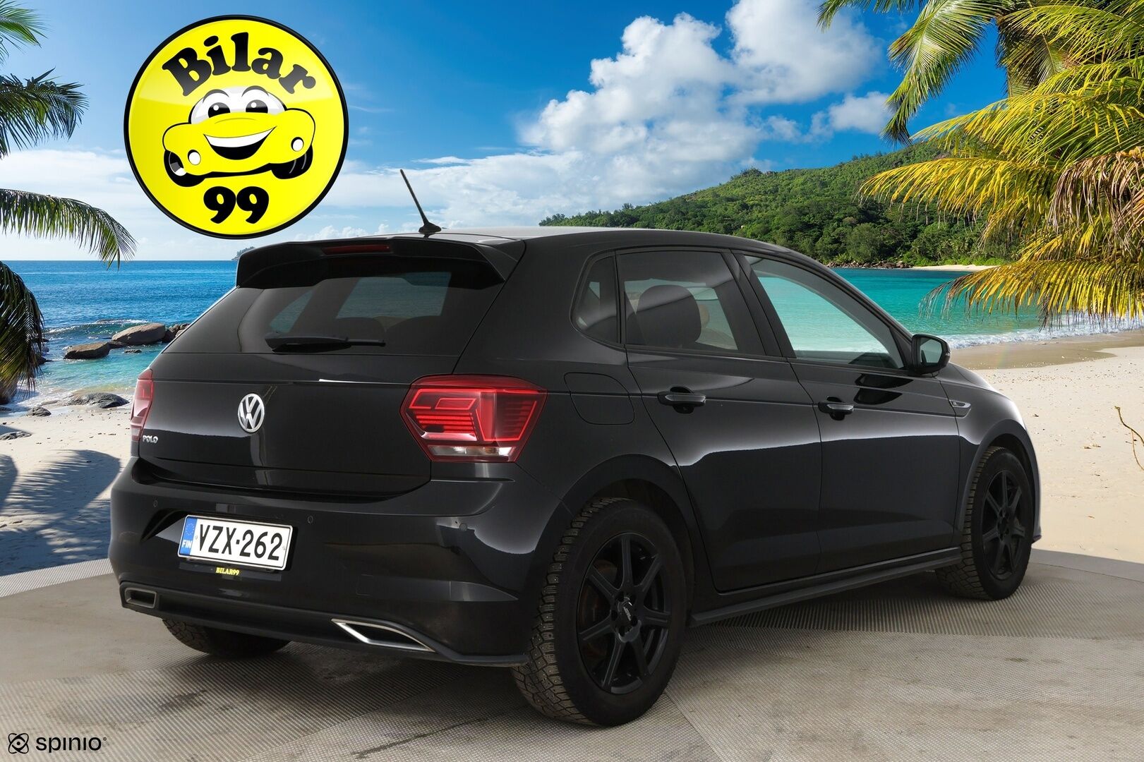 Volkswagen Polo 2018 R-Line 1,0 TSI 70 kW (95 hv) DSG-aut / 2. om Suomi auto / Digimittaristo / Vakkari / Tutkat / LED - 2x renkaat / Juuri katsastettu / Jakopää vaihdettu 2024! 