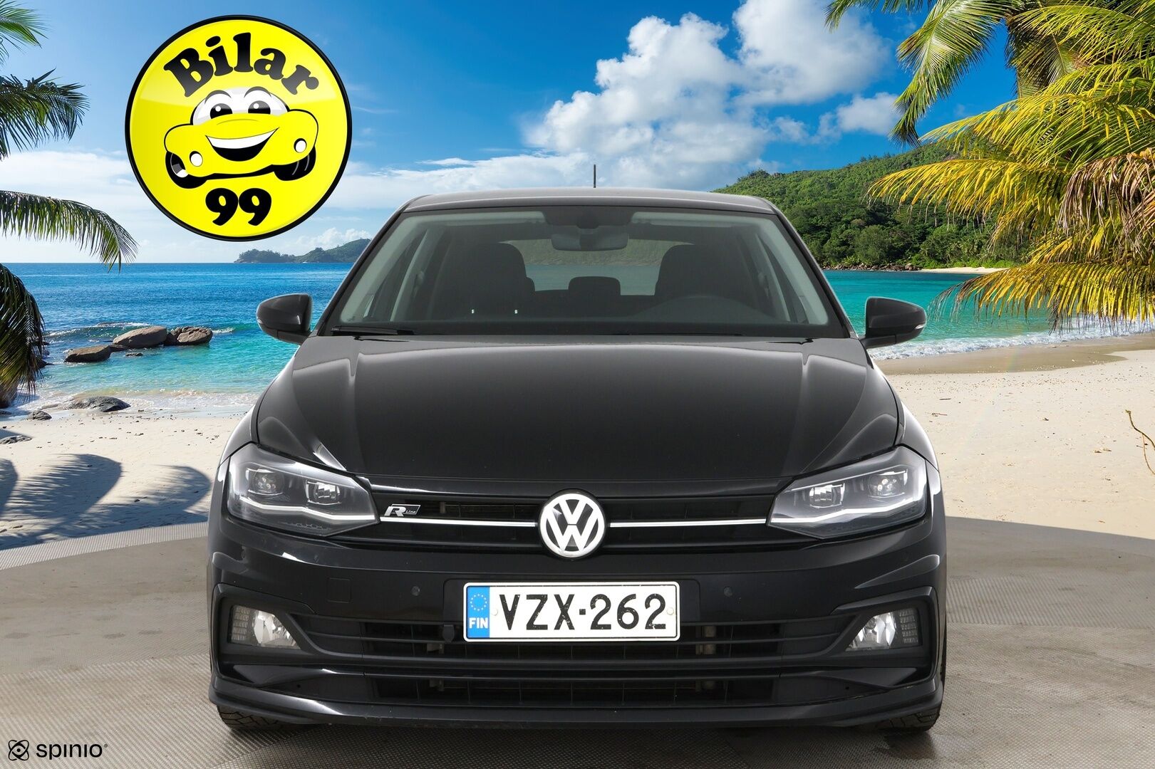 Volkswagen Polo 2018 R-Line 1,0 TSI 70 kW (95 hv) DSG-aut / 2. om Suomi auto / Digimittaristo / Vakkari / Tutkat / LED - 2x renkaat / Juuri katsastettu / Jakopää vaihdettu 2024! 