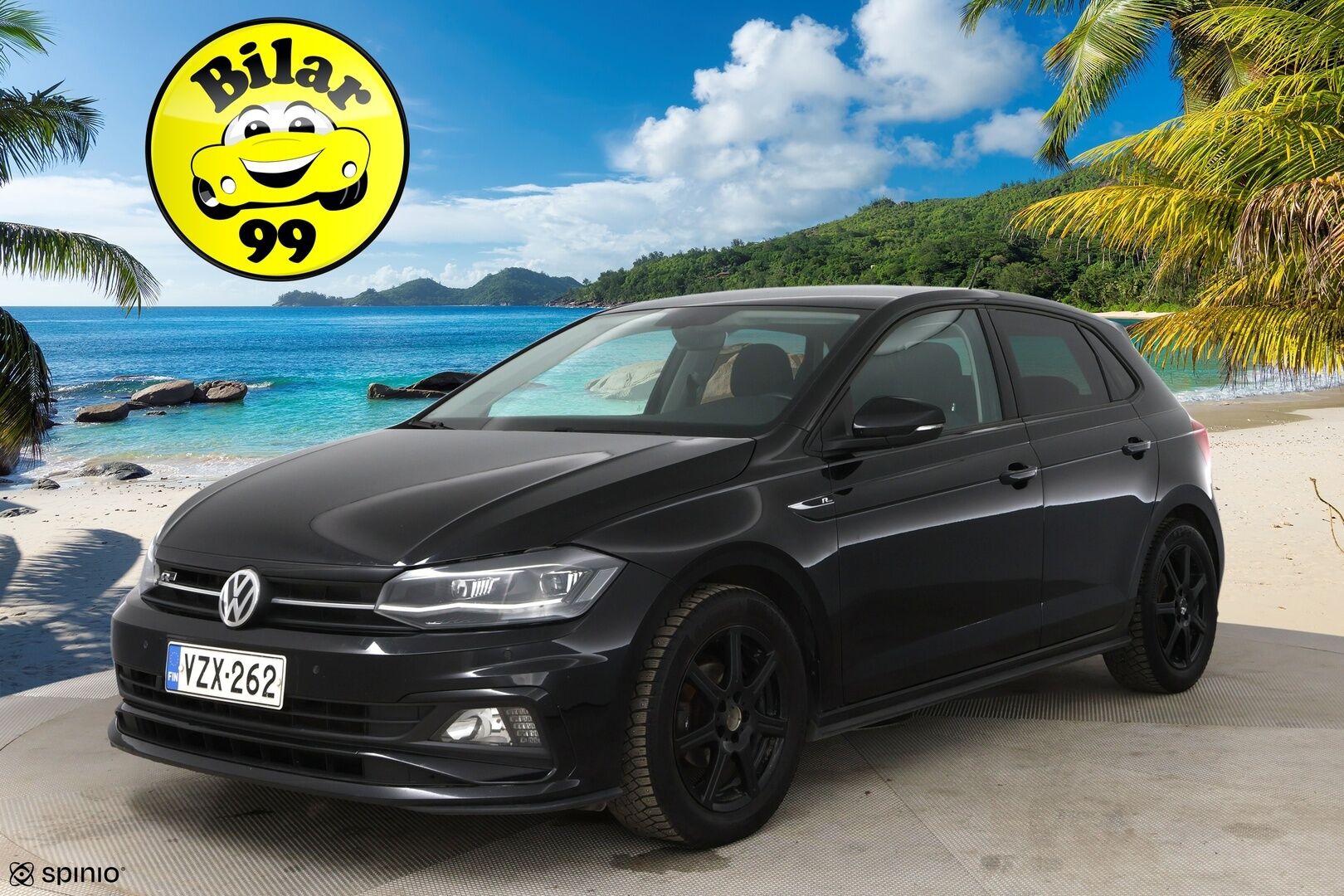 Volkswagen Polo 2018 R-Line 1,0 TSI 70 kW (95 hv) DSG-aut / 2. om Suomi auto / Digimittaristo / Vakkari / Tutkat / LED - 2x renkaat / Juuri katsastettu / Jakopää vaihdettu 2024! 