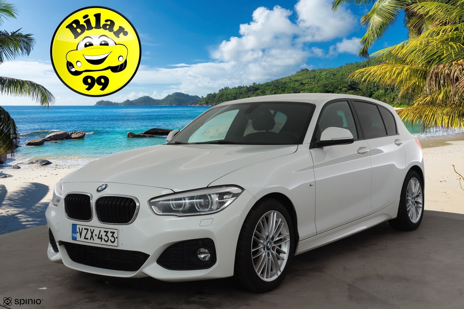 BMW 118 2018 F20 Hatchback 118d A Business M Sport * Hifi / P.tutka / Vakkari / Lohko+Sisä / LED / Navi / Sporttipenkit / Ratinlämmitin * - Kahdet renkaat aluvanteilla