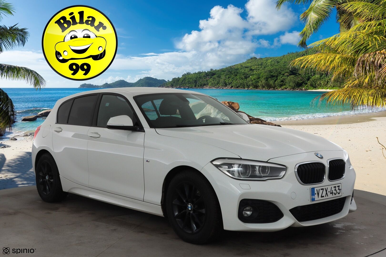BMW 118 2018 F20 Hatchback 118d A Business M Sport * Hifi / P.tutka / Vakkari / Lohko+Sisä / LED / Navi / Sporttipenkit / Ratinlämmitin * - Kahdet renkaat aluvanteilla