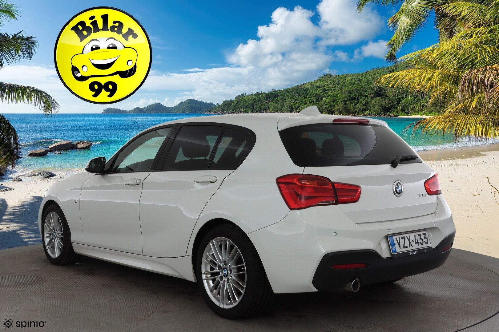 BMW 118 2018 F20 Hatchback 118d A Business M Sport * Hifi / P.tutka / Vakkari / Lohko+Sisä / LED / Navi / Sporttipenkit / Ratinlämmitin * - Kahdet renkaat aluvanteilla