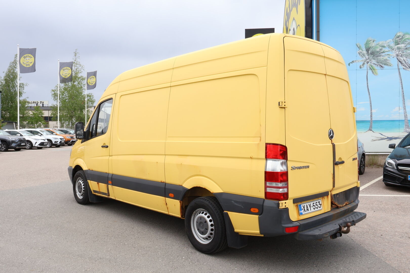 Mercedes-Benz Sprinter 2007 313 CDI Kasten Kevyt kuorma-auto - Järkimetrit! / Webasto / Vetokoukku / Hyvät renkaat!
