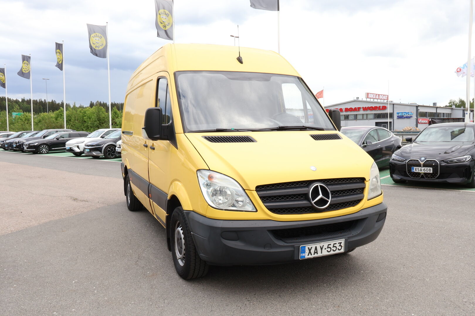 Mercedes-Benz Sprinter 2007 313 CDI Kasten Kevyt kuorma-auto - Järkimetrit! / Webasto / Vetokoukku / Hyvät renkaat!