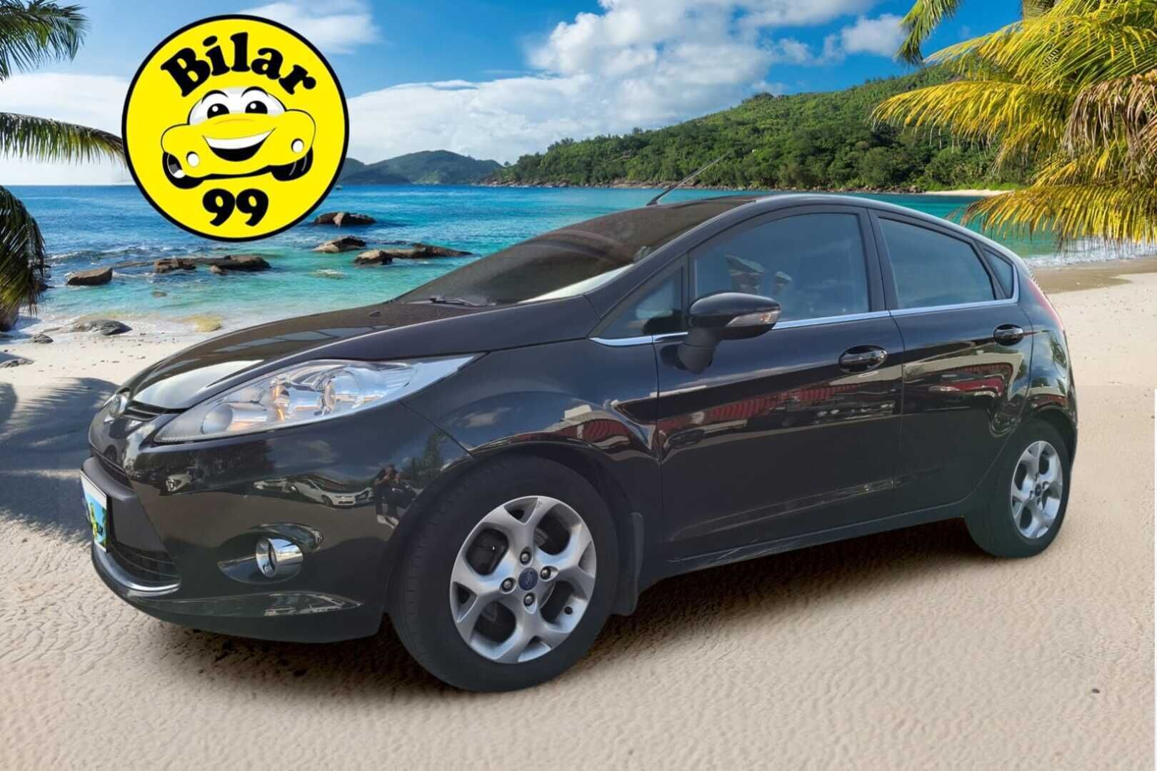 Ford Fiesta 2011 1,25 82 hv Titanium M5 5-ovinen * Lohko + sisä / Vetokoukku / Aut.ilm / Sähkölasit * - Hyvä huoltohistoria / Katsastus 8/-25 / Renkaat ok / Jakopää ok *