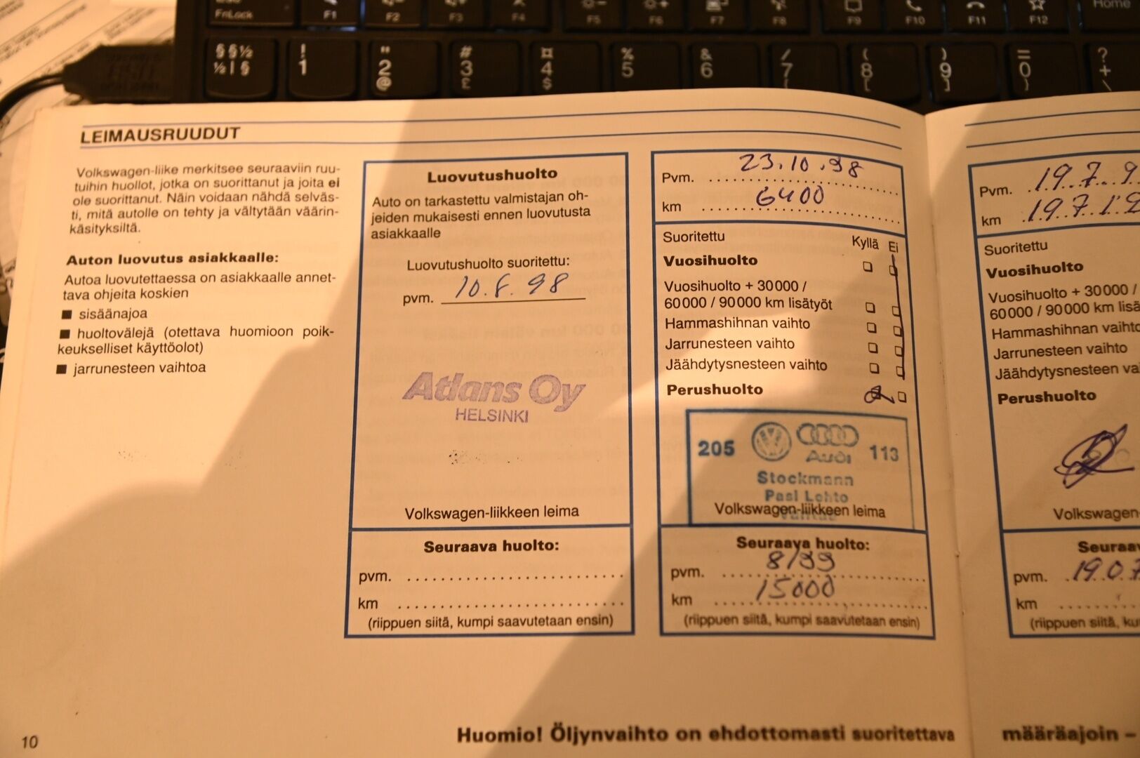 Volkswagen Transporter 1998 TRANSPORTER 2.5TDI-70X0A-3-KASTEN/332 - * Myydään vain huutokaupat.com *