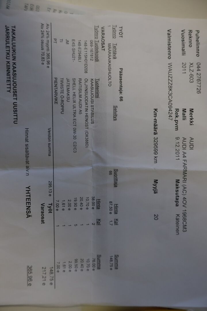 Audi A4 2011 Avant 2,0 TDI e DPF Start-Stop Business Plus*YritysOutlet - Myydään vain yrityksille* - *YritysOutlet - Myydään vain yrityksille*
